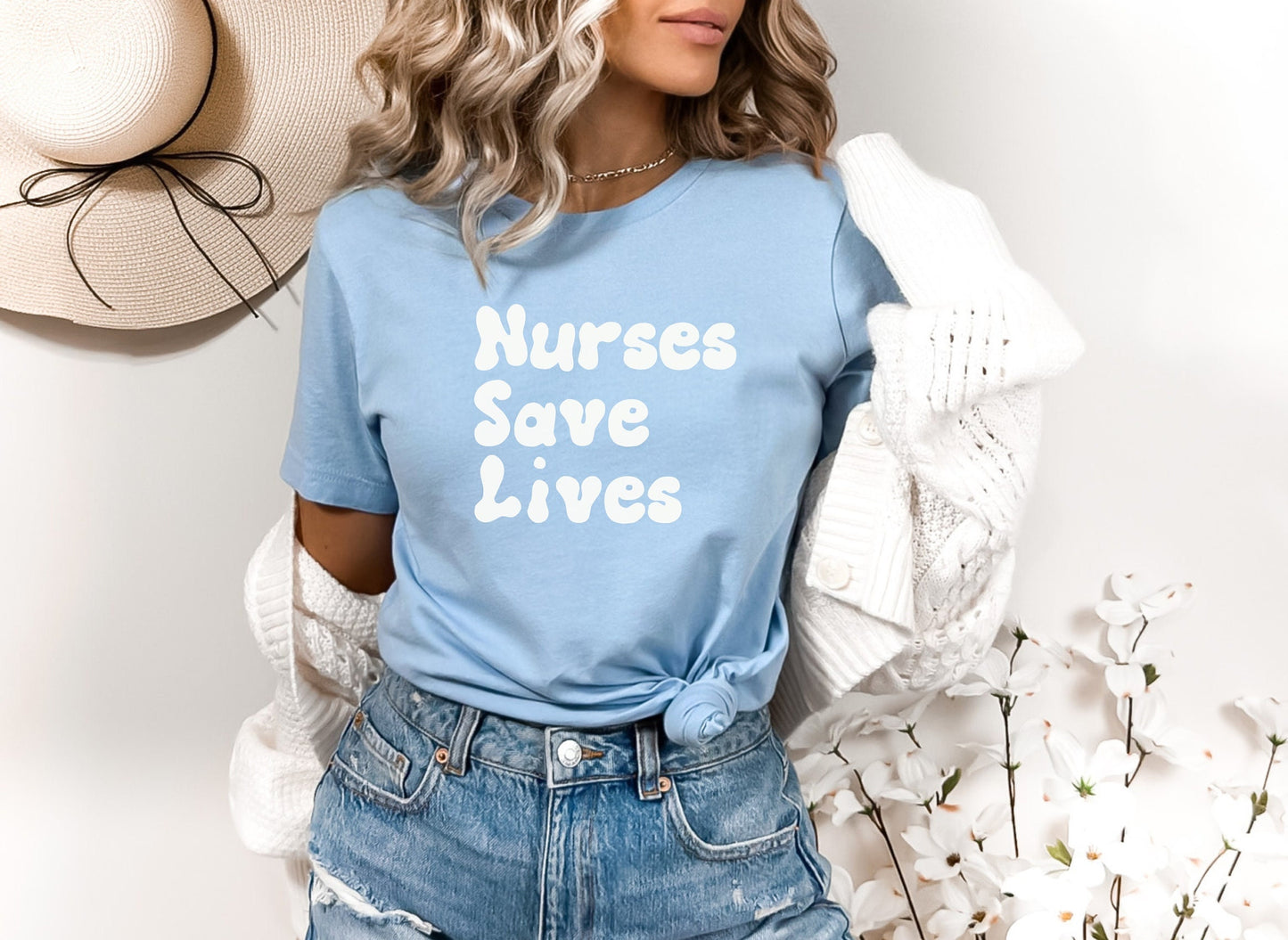 Nurses Save Lives Shirt, I love nurses shirt, Awesome gift shirt for nurses, gift shirt for a special nurse, Thank you gift shirt for nurses