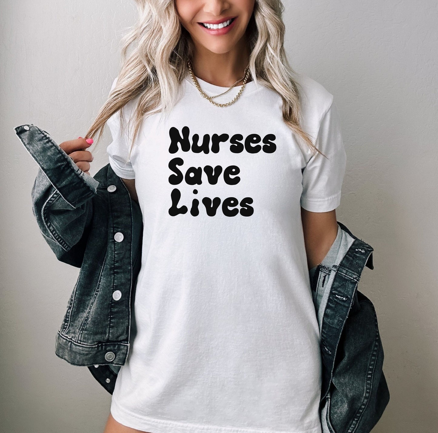 Nurses Save Lives Shirt, I love nurses shirt, Awesome gift shirt for nurses, gift shirt for a special nurse, Thank you gift shirt for nurses