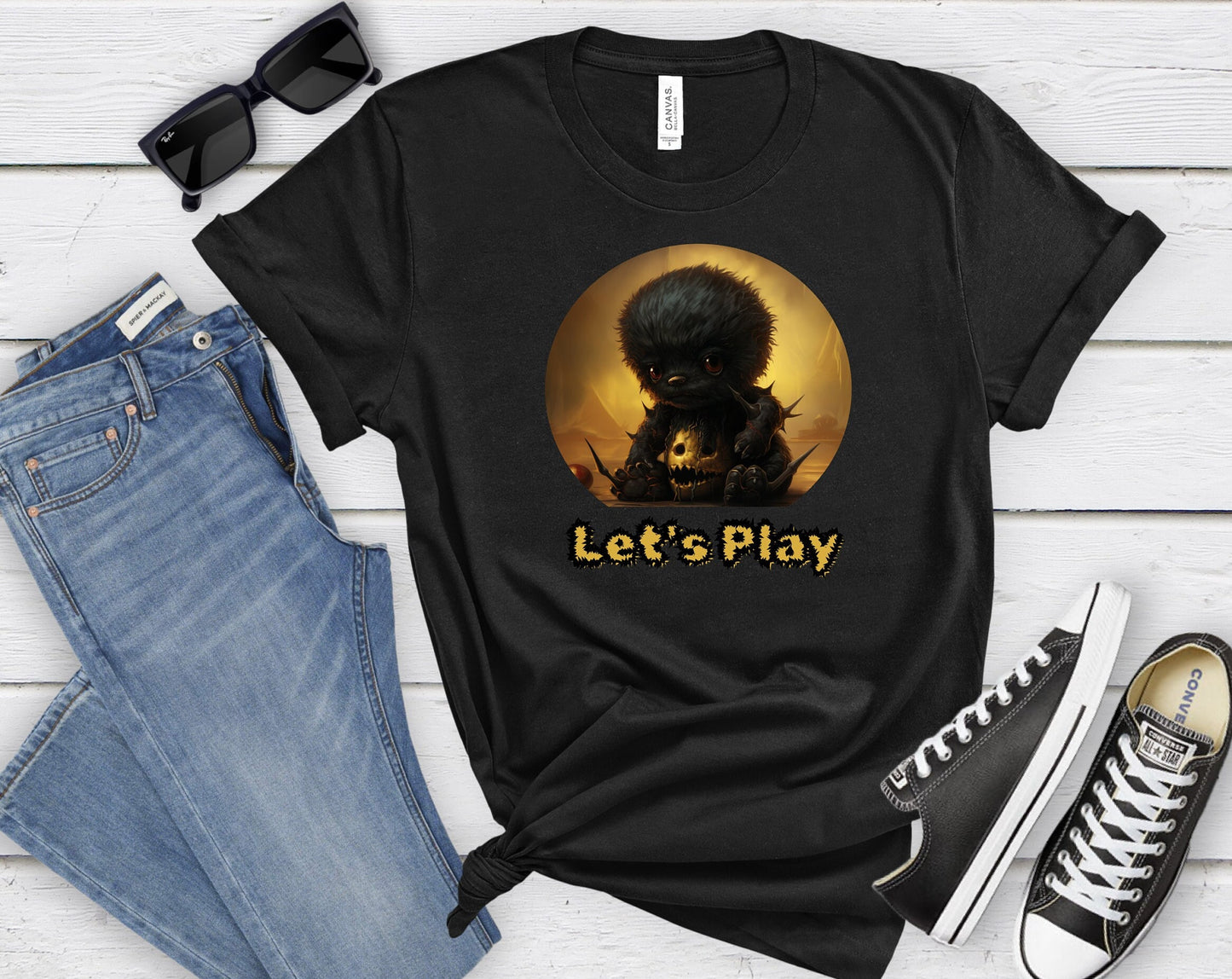 Halloween Teddy With Evil Intentions Shirt, Teddy Wants To Play Shirt, Cute Black Teddy with a dark secret shirt, Halloween creepy Teddy tee