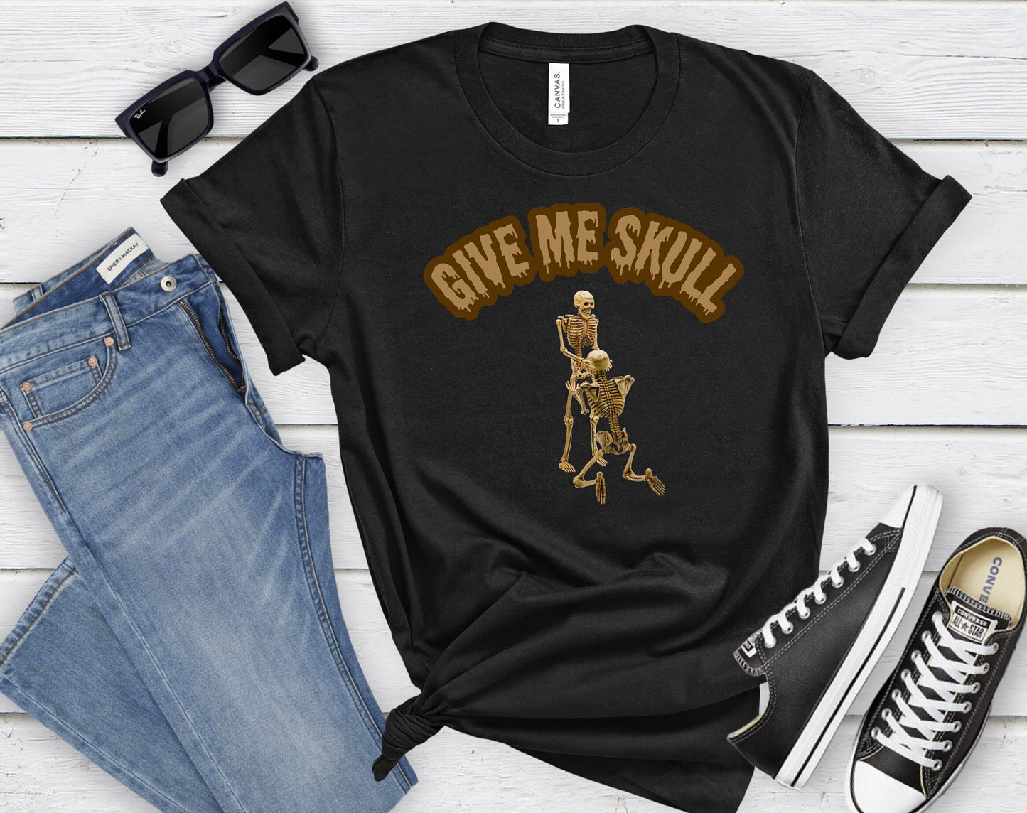Skeleton getting skull in graveyard, Mens Womens Halloween Tee, Funny Halloween Shirt, Skeleton Oral Sex Shirt, sexy Naughty Halloween Shirt