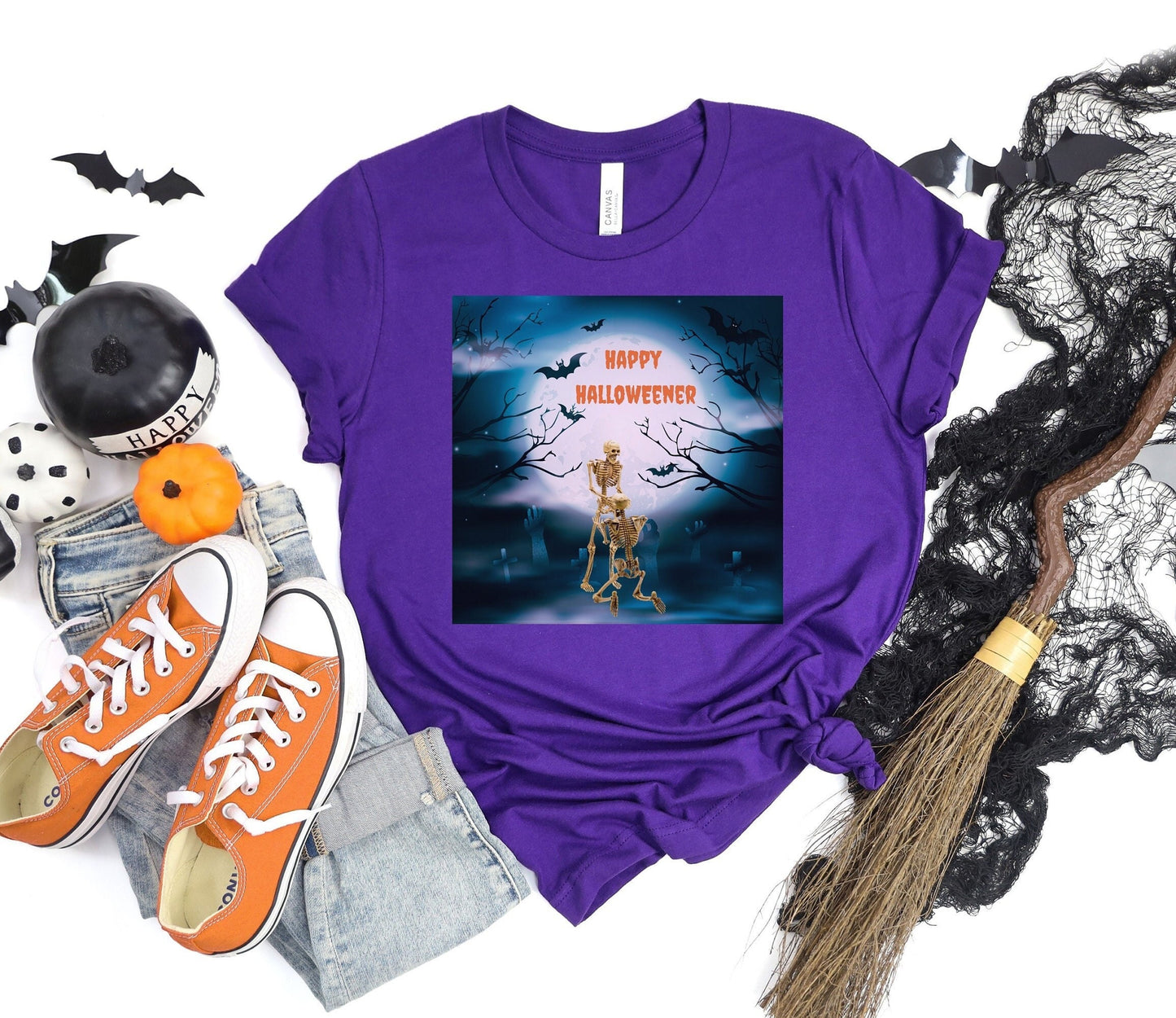 Skeleton getting skull in graveyard, Mens Womens Halloween Tee, Funny Halloween Shirt, Skeleton Oral Sex Shirt, sexy Naughty Halloween Shirt