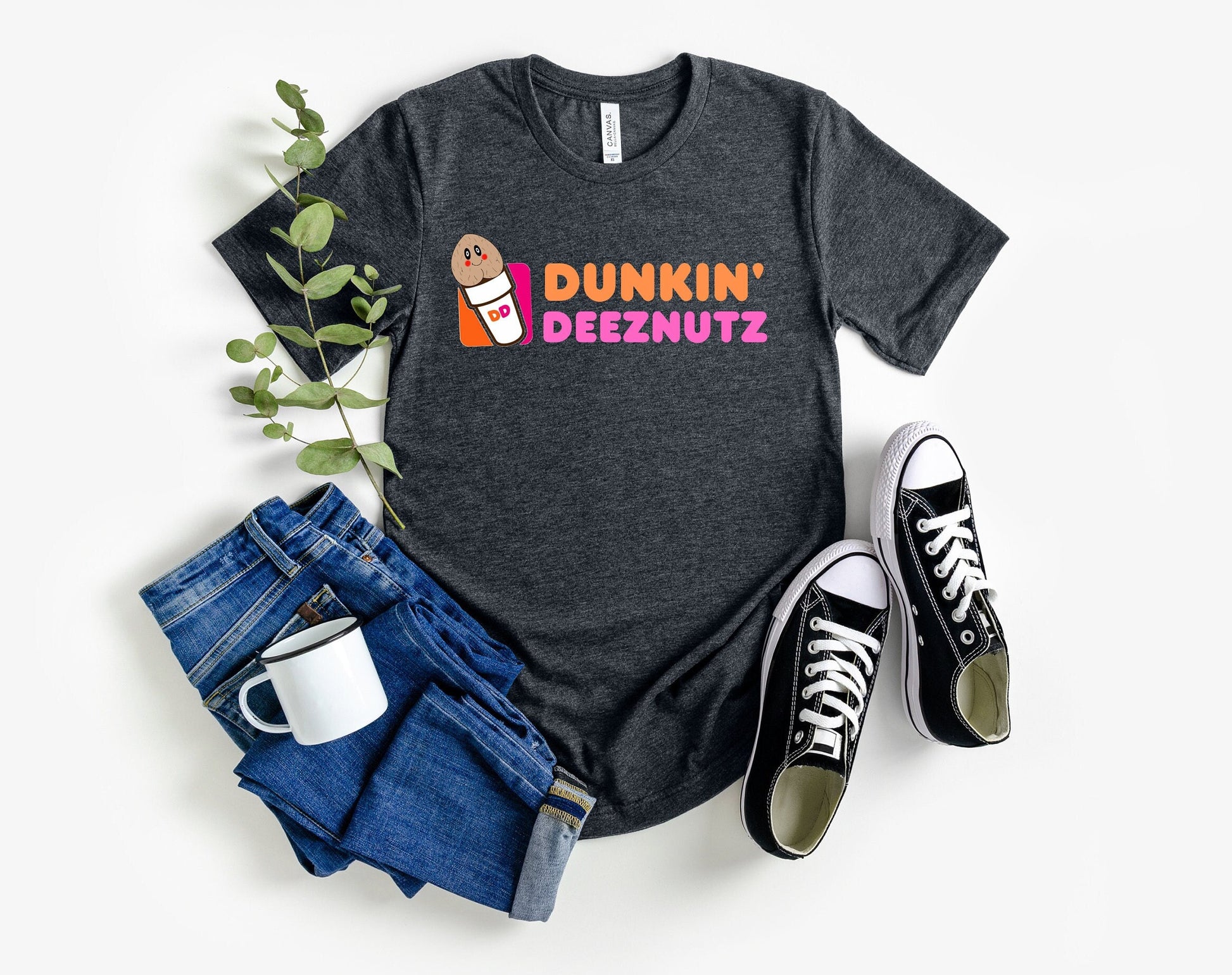 Funny Parody Dunkin Shirt, Ball Sack T shirt, Scrotum dipped in coffee shirt, Funny ball sack shirt, Dunkin DeezNutz shirt.  Hilarious Coffee T shirt, Best Parody Tee, Ball Sack Dipped in Coffee T shirt, Coffee Lovers T Shirt, Funny Gift Shirt