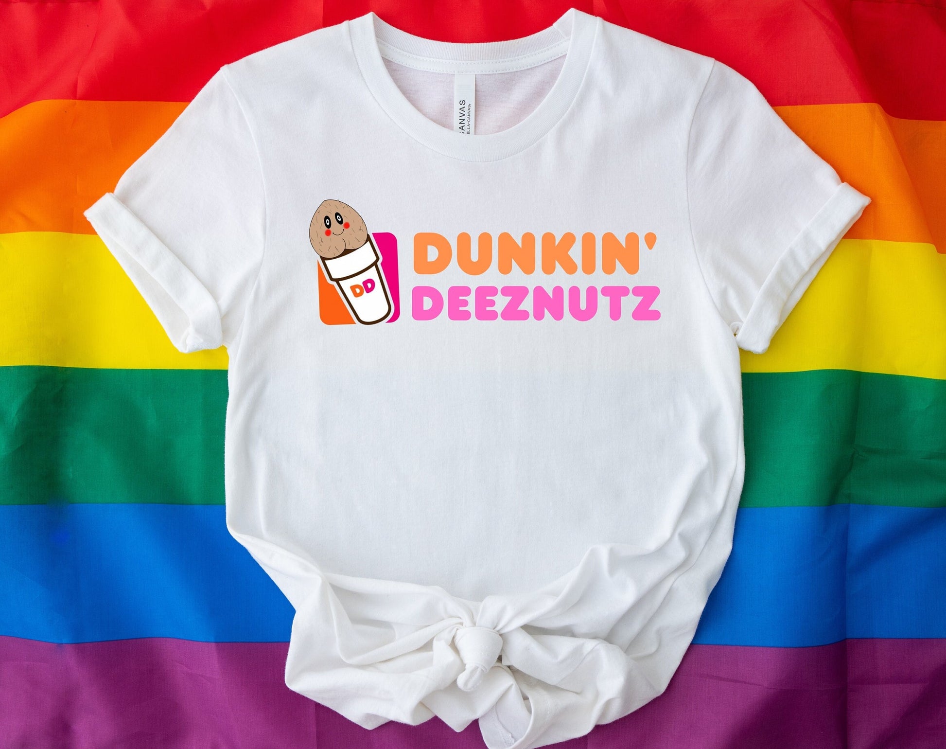 Funny Parody Dunkin Shirt, Ball Sack T shirt, Scrotum dipped in coffee shirt, Funny ball sack shirt, Dunkin DeezNutz shirt.  Hilarious Coffee T shirt, Best Parody Tee, Ball Sack Dipped in Coffee T shirt, Coffee Lovers T Shirt, Funny Gift Shirt