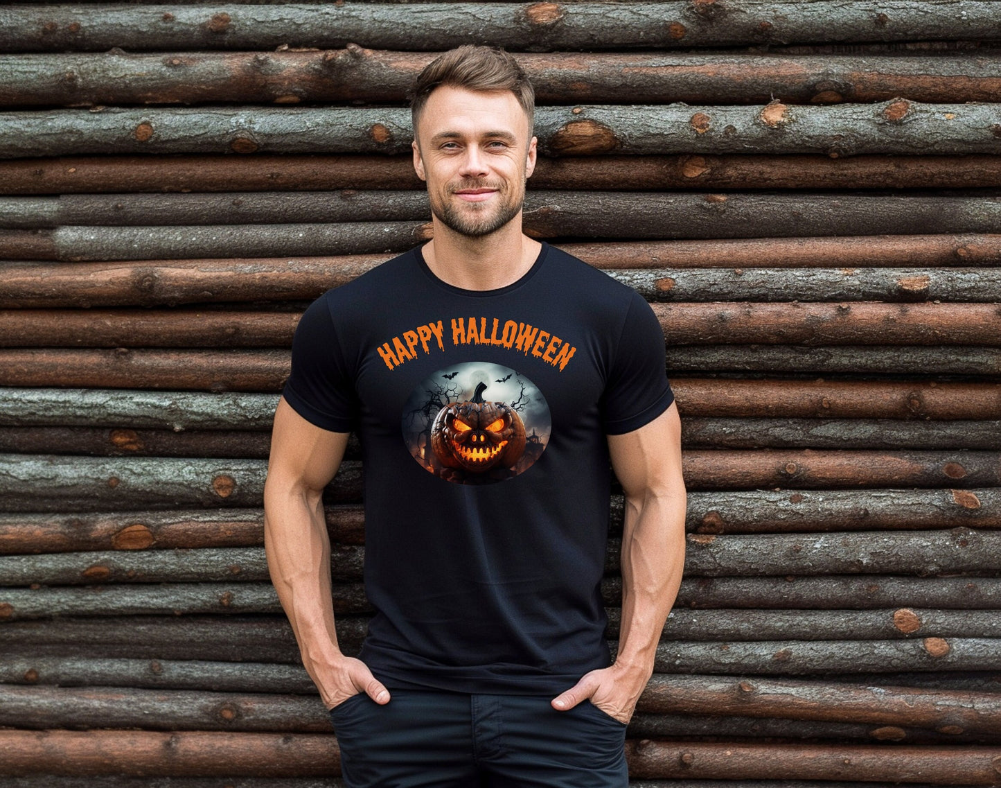 Scary Halloween Pumpkin shirt, Mens Womens Evil Halloween Tee, Horror Halloween T Shirt, Creepy Halloween Pumpkin Shirt, Dark Pumpkin shirt
