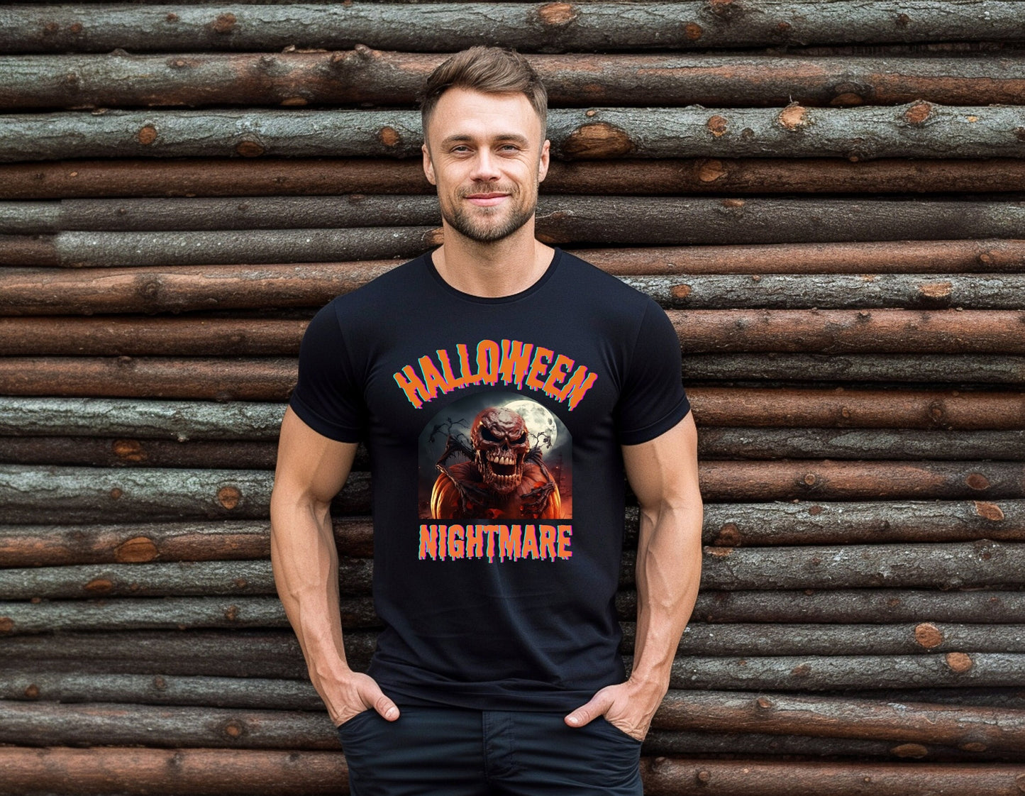 Scary Halloween Pumpkin shirt, Mens Womens Evil Halloween Tee, Horror Halloween T Shirt, Creepy Halloween Pumpkin Shirt, Dark Pumpkin shirt