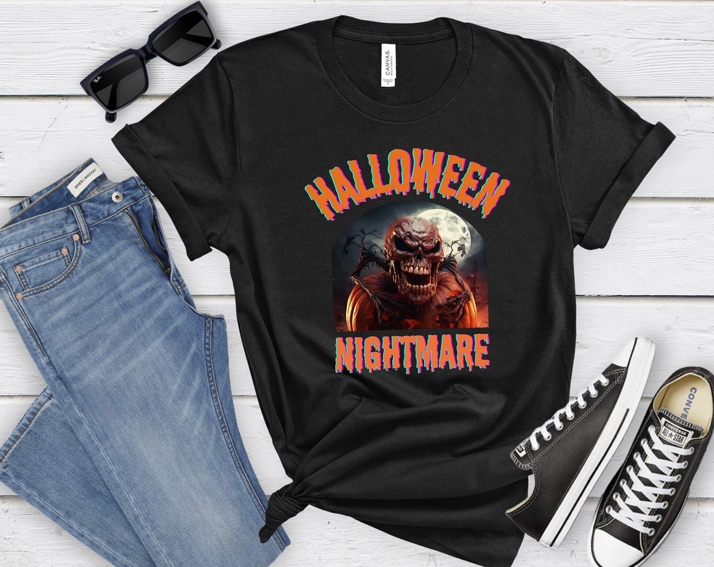 Scary Halloween Pumpkin shirt, Mens Womens Evil Halloween Tee, Horror Halloween T Shirt, Creepy Halloween Pumpkin Shirt, Dark Pumpkin shirt