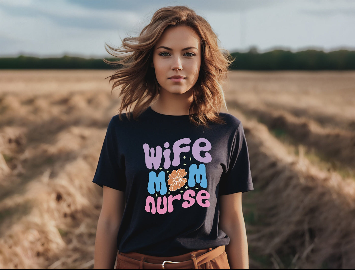 Wife Mom Nurse Shirt, I love nurses shirt, Awesome gift shirt for nurses, gift shirt for a special nurse, Thank you gift shirt for nurses