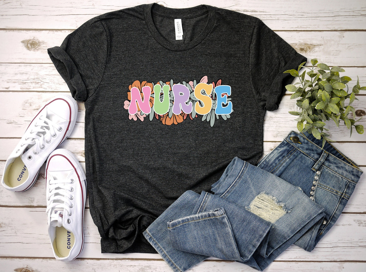 Nurse Color Font Shirt, I love nurses shirt, Awesome gift shirt for nurses, gift shirt for a special nurse, Thank you gift shirt for nurses