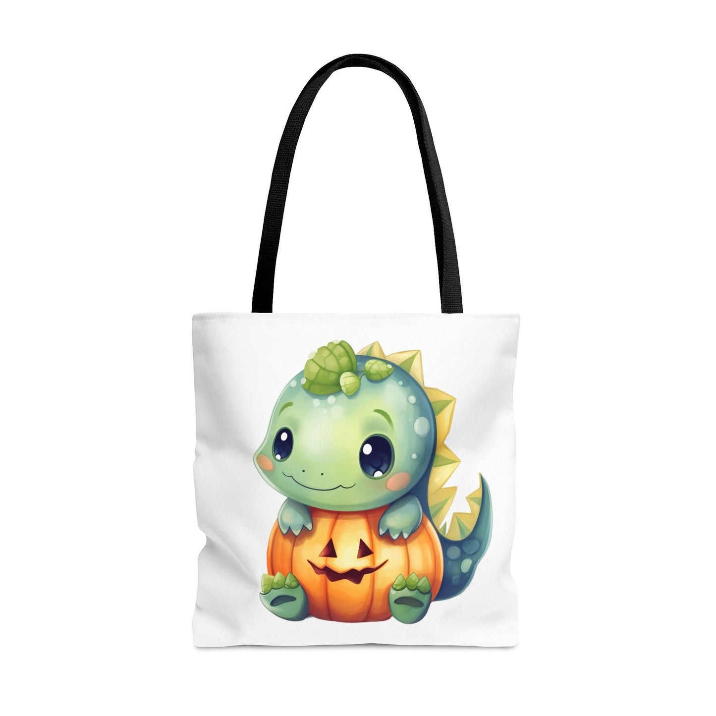 Adorable Tote bag with cute Dinosaur, Dinosaur Tote bag for any Occassion, Cute Dinosaur Tote for Halloween,  Mens, Womens, Kids Tote bag