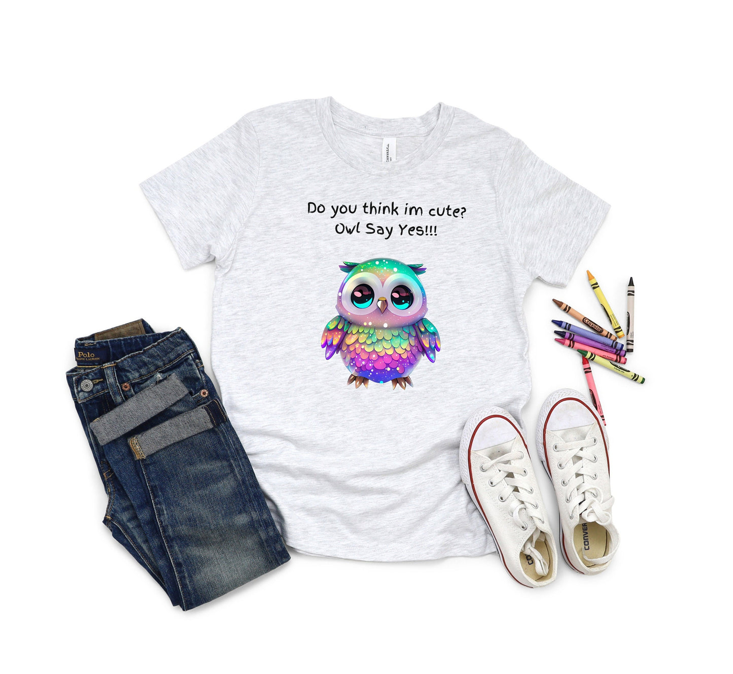 Kids Owl shirt, cute owl t - shirt, Owl lovers shirt, Owl Shirt For Kids, Owl shirt, Rainbow Owl shirt, adorable owl shirt, Kids gift shirt