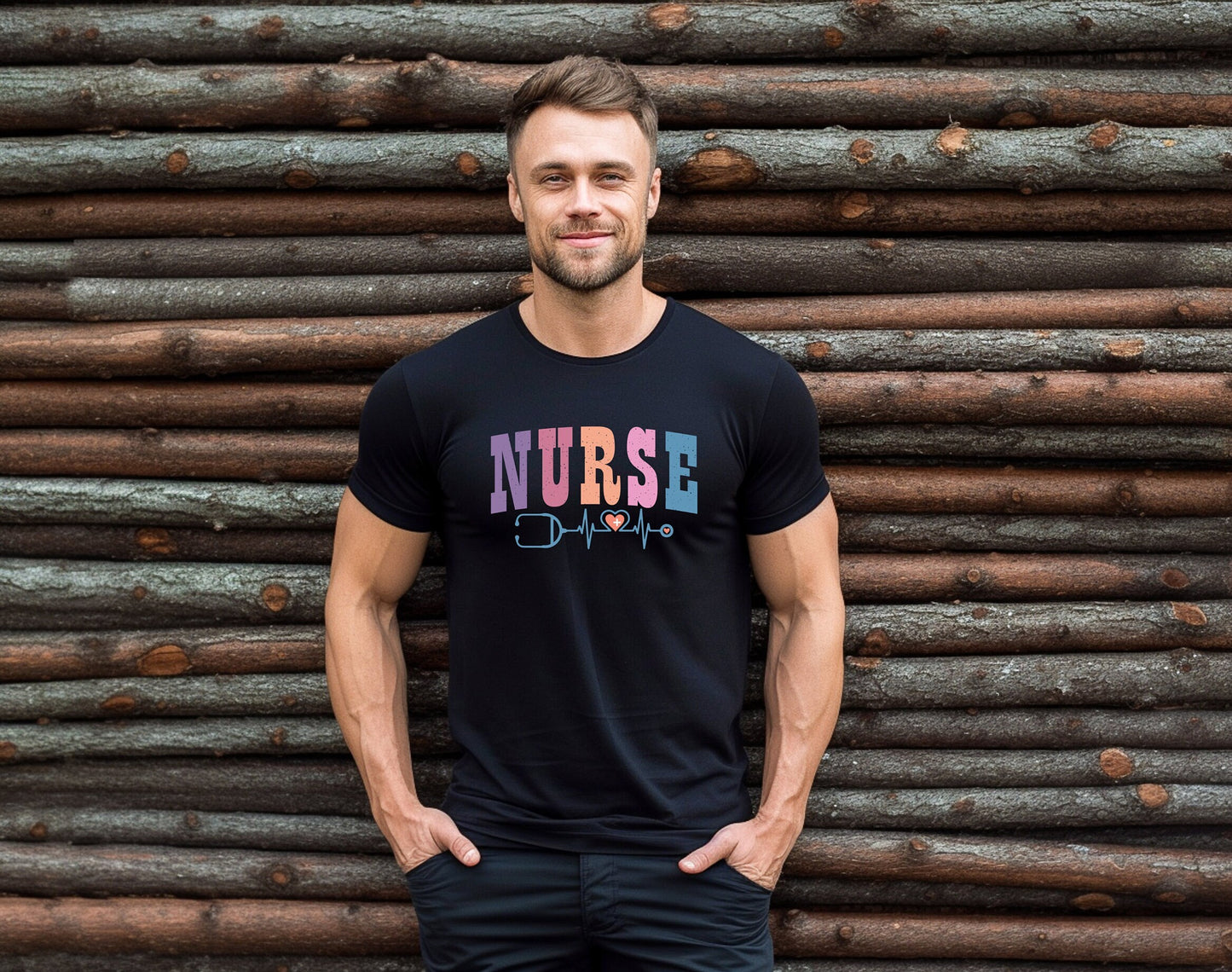 Nurse Color Font Shirt, I love nurses shirt, Awesome gift shirt for nurses, gift shirt for a special nurse, Thank you gift shirt for nurses