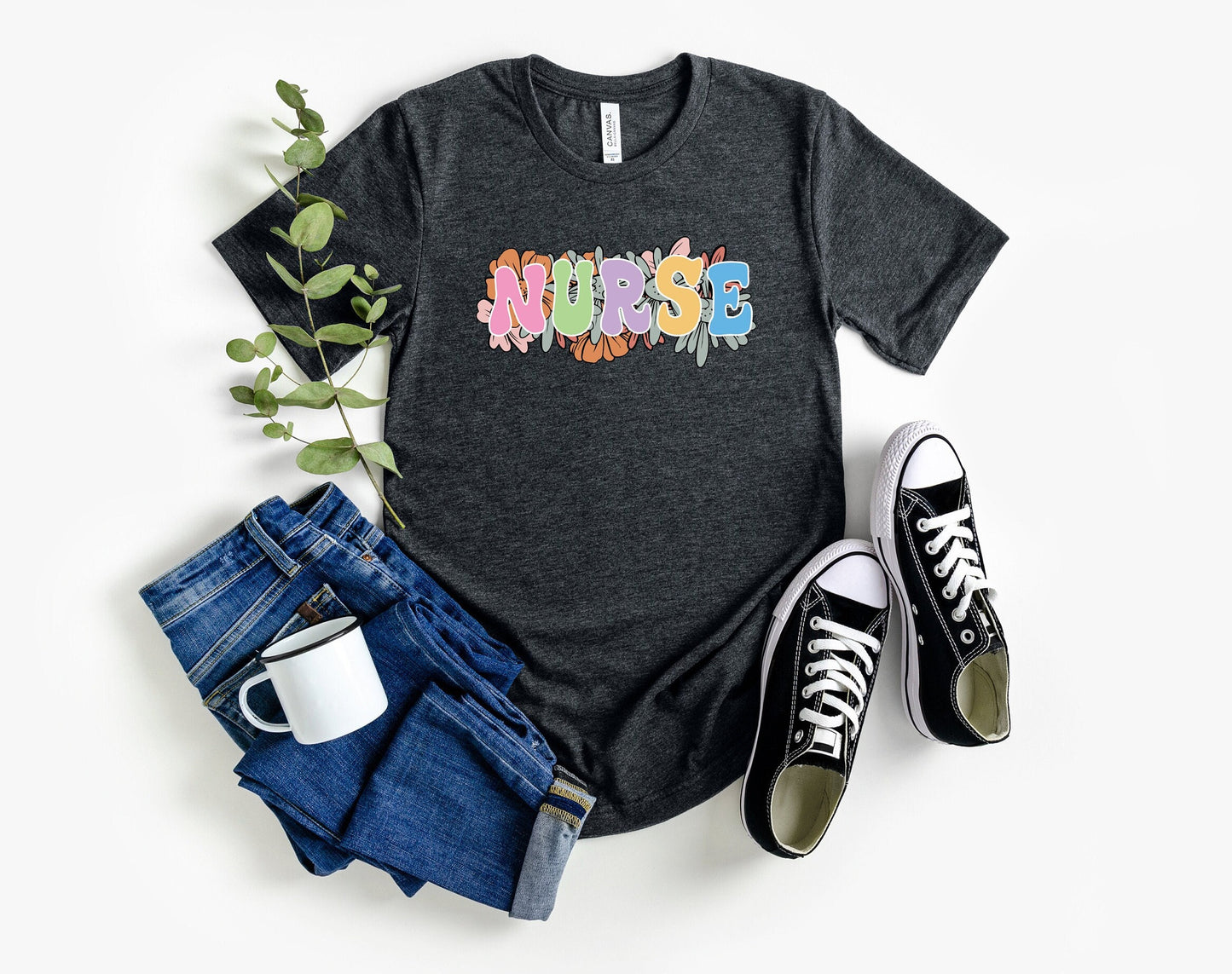 Nurse Color Font Shirt, I love nurses shirt, Awesome gift shirt for nurses, gift shirt for a special nurse, Thank you gift shirt for nurses