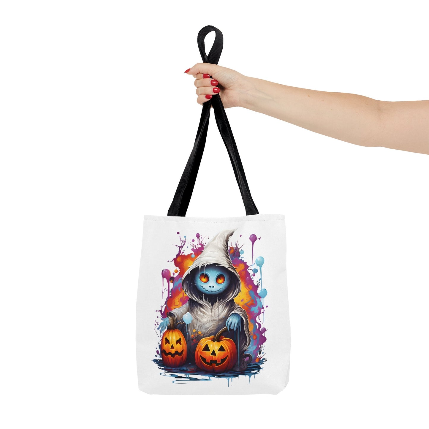 Adorable Tote bag with cute Ghost, Ghost Tote bag for any Occassion, Cute Ghost Tote bag perfect for Halloween,  Mens, Womens, Kids Tote bag