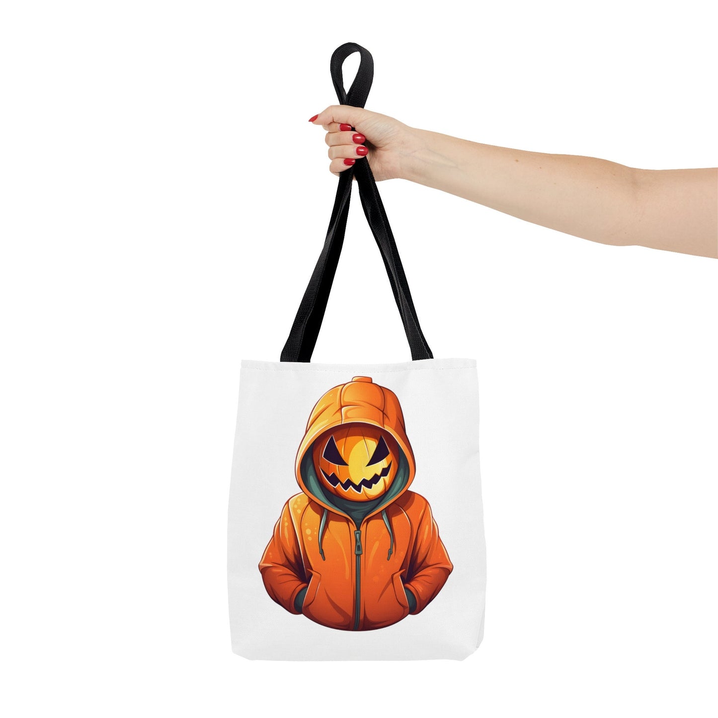 Cool Tote Bag Pumpkin with hoodie, Pumpkin Tote bag for any Occassion, Cute Pumpkin Tote bag for Halloween,  Mens, Womens, Kids Tote bag
