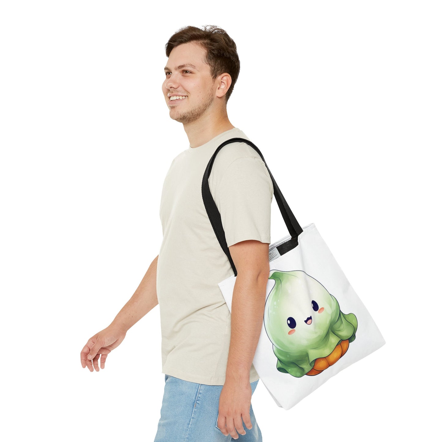 Cute Tote Bag with adorable Ghost, Ghost Tote bag for any Occassion, Cute Ghost Tote bag for Halloween,  Mens, Womens, Kids Tote bag