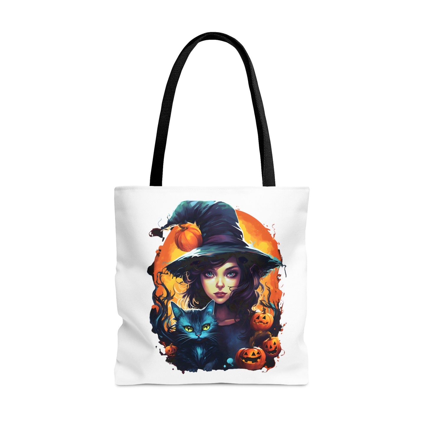Cute Tote Bag with Beautiful Witch, Witch Tote bag for any Occassion, Cute Witch Tote bag for Halloween,  Mens, Womens, Kids Tote bag