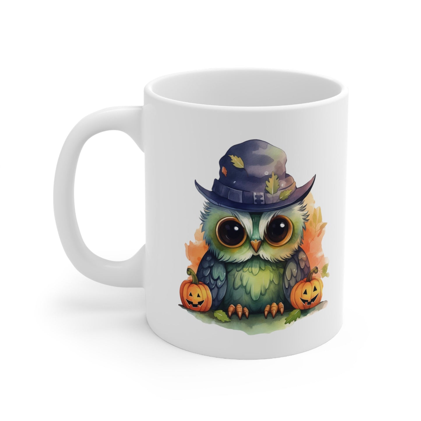 Adorable Halloween Coffee Mug with cute Owl, Owl Coffee Mug for any Occasion, Cute Owl Cup for Halloween,  Mens, Womens, Kids Coffee Mug