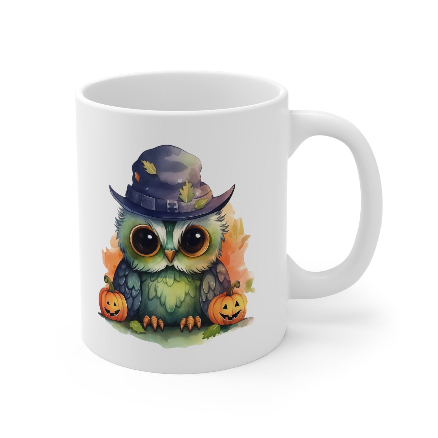 Adorable Halloween Coffee Mug with cute Owl, Owl Coffee Mug for any Occasion, Cute Owl Cup for Halloween,  Mens, Womens, Kids Coffee Mug