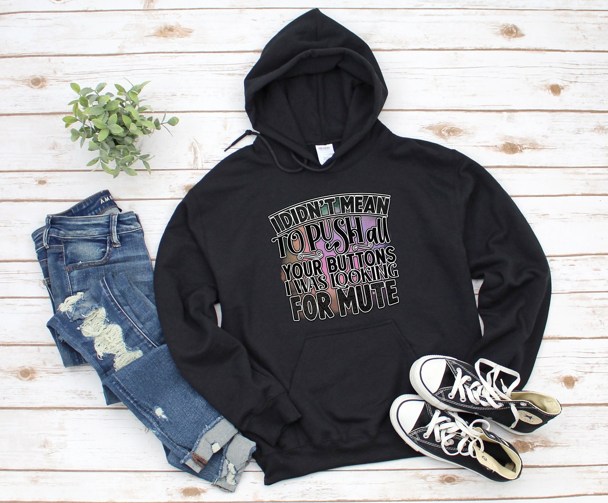 I Didnt mean to push all your buttons I was looking for mute Hoodie by Scorpion Tees and More. Warm and comfortable yet Stylish enough to go with anything in your wardrobe. Great hoodie to turn heads and bring smiles.
www.scorpiontees.etsy.com