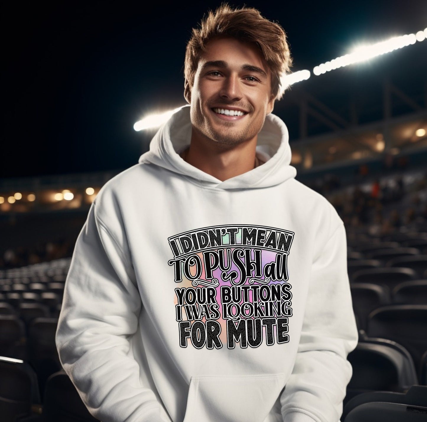 I Didnt mean to push all your buttons I was looking for mute Hoodie by Scorpion Tees and More. Warm and comfortable yet Stylish enough to go with anything in your wardrobe. Great hoodie to turn heads and bring smiles.
www.scorpiontees.etsy.com