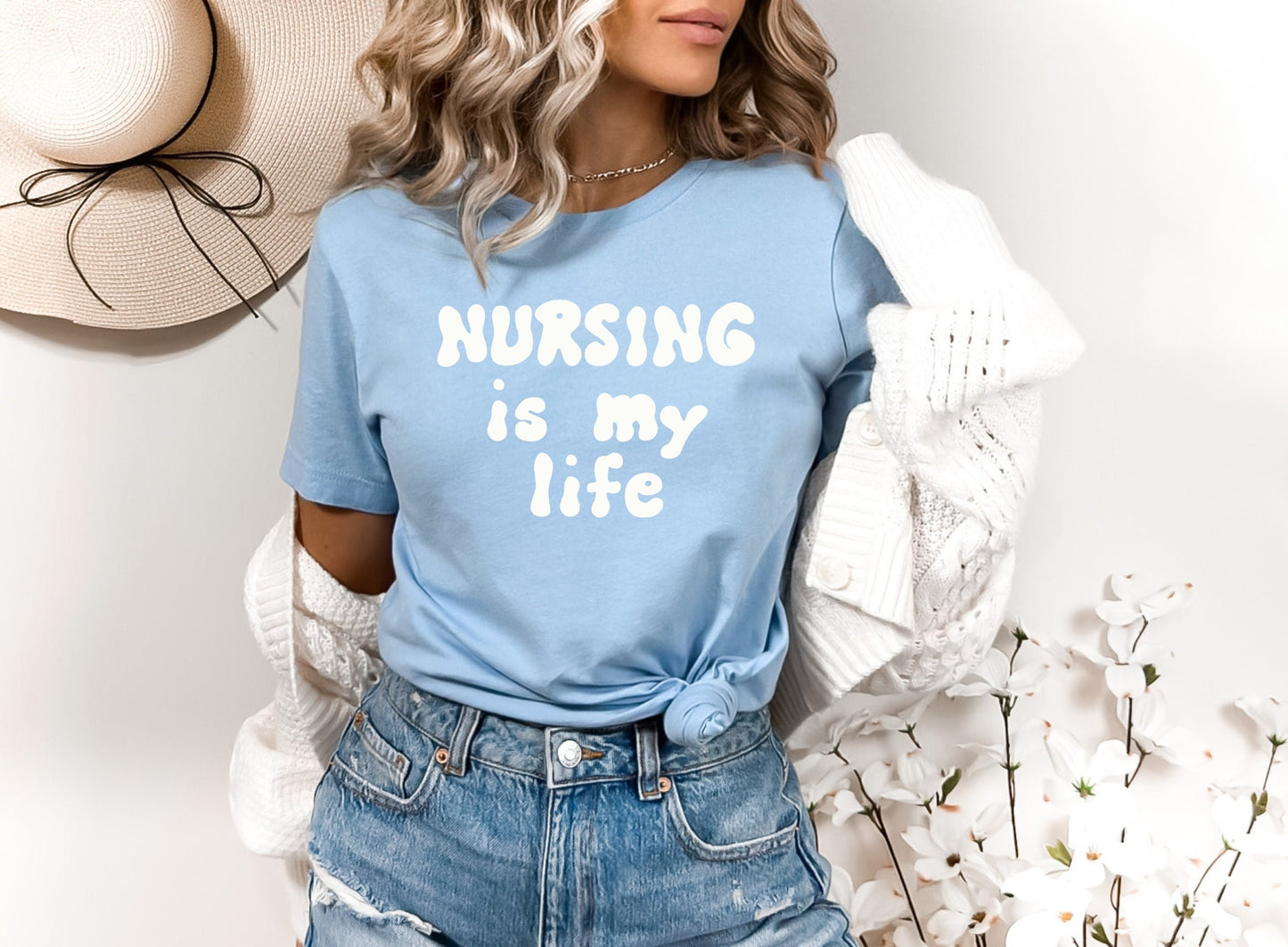 Nursing Is My Life Shirt, I love nurses shirt, Awesome gift shirt for nurses, gift shirt for special nurse, Thank you gift shirt for nurses