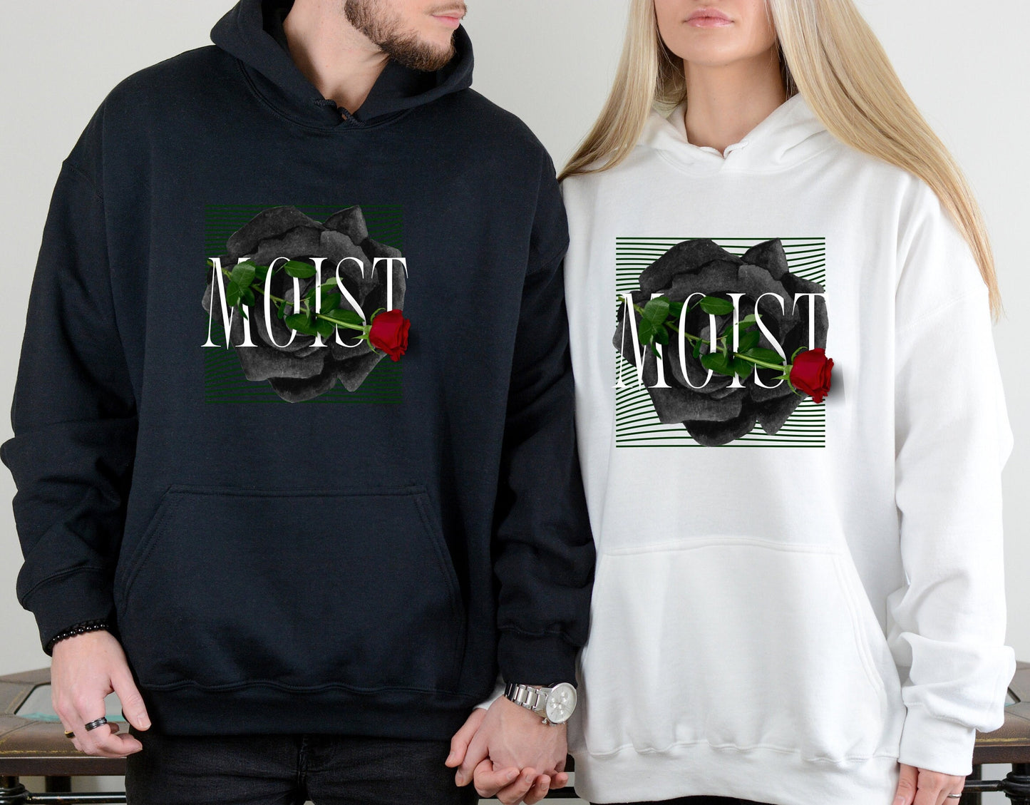 Moist rose funny graphic Hoodie, Moist flower Hoodie, people hate the word moist Hoodie, Cringe worthy moist Hoodie, hated word Moist Hoodie