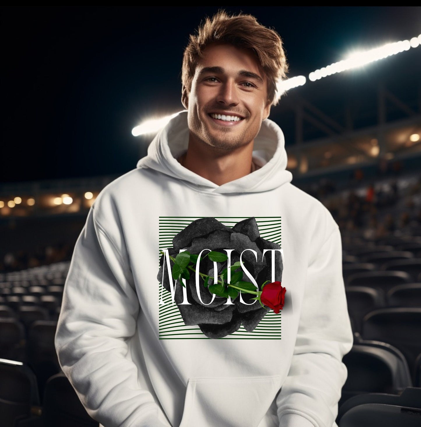 Moist rose funny graphic Hoodie, Moist flower Hoodie, people hate the word moist Hoodie, Cringe worthy moist Hoodie, hated word Moist Hoodie