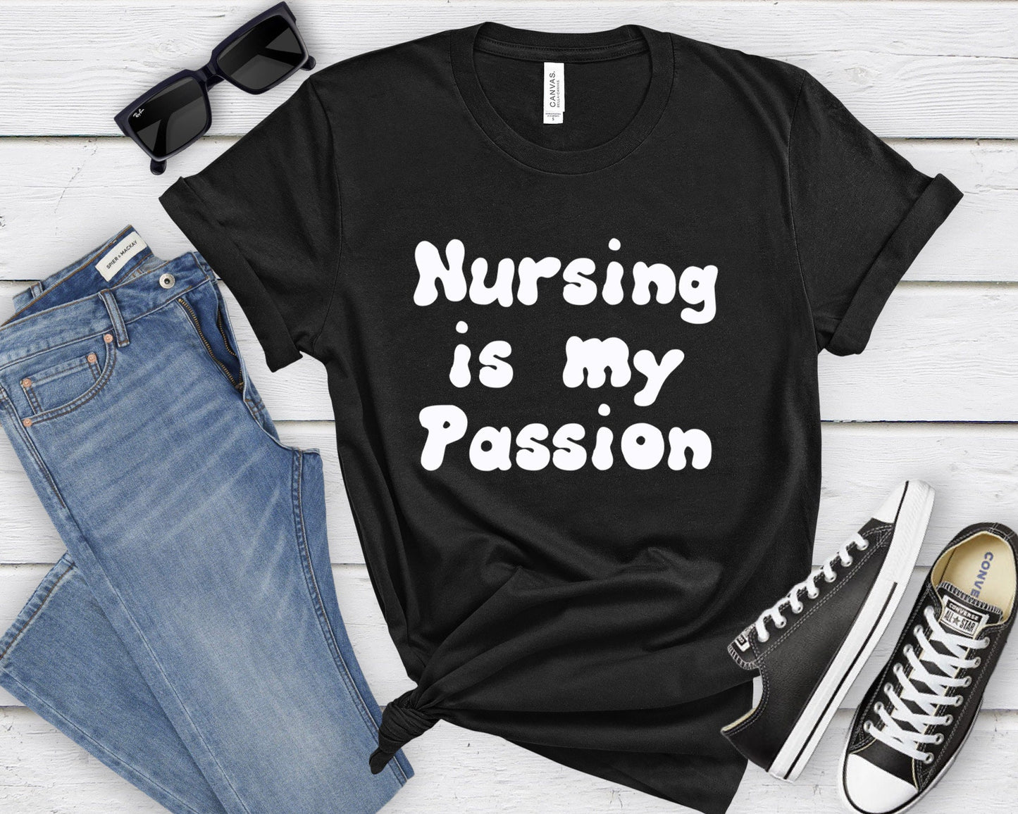 Nursing is my passion Shirt, I love nurses shirt, great gift shirt for nurses, gift shirt for special nurse, Thank you gift shirt for nurses