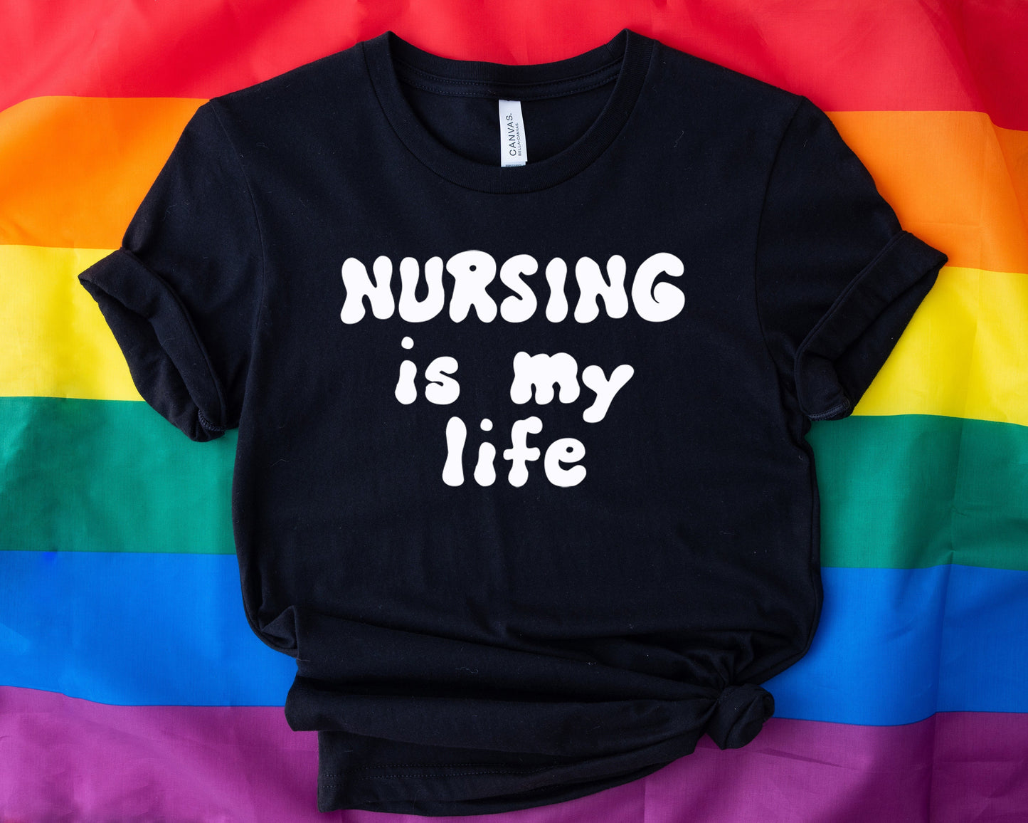 Nursing Is My Life Shirt, I love nurses shirt, Awesome gift shirt for nurses, gift shirt for special nurse, Thank you gift shirt for nurses