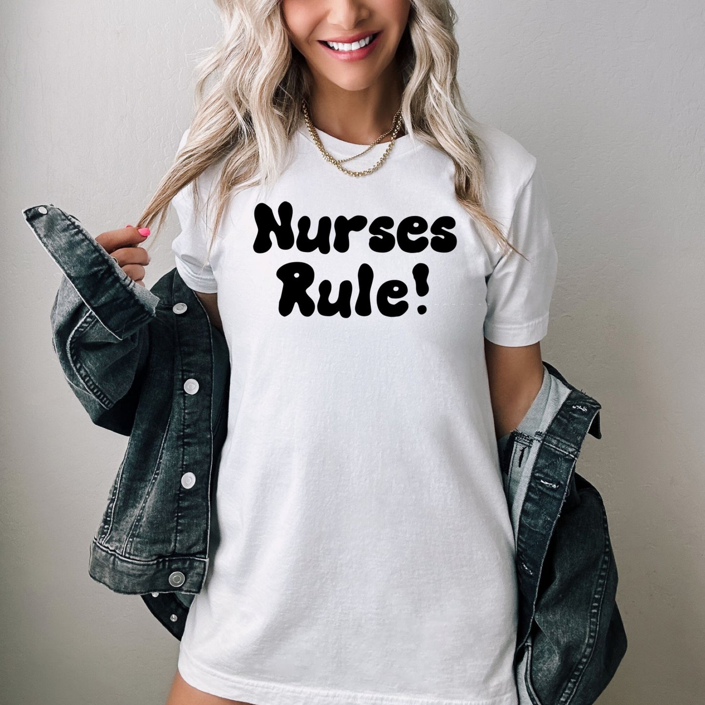 Nurses Rule Shirt, I love nurses shirt, Awesome gift shirt for nurses, gift shirt for a special nurse, Thank you gift shirt for nurses