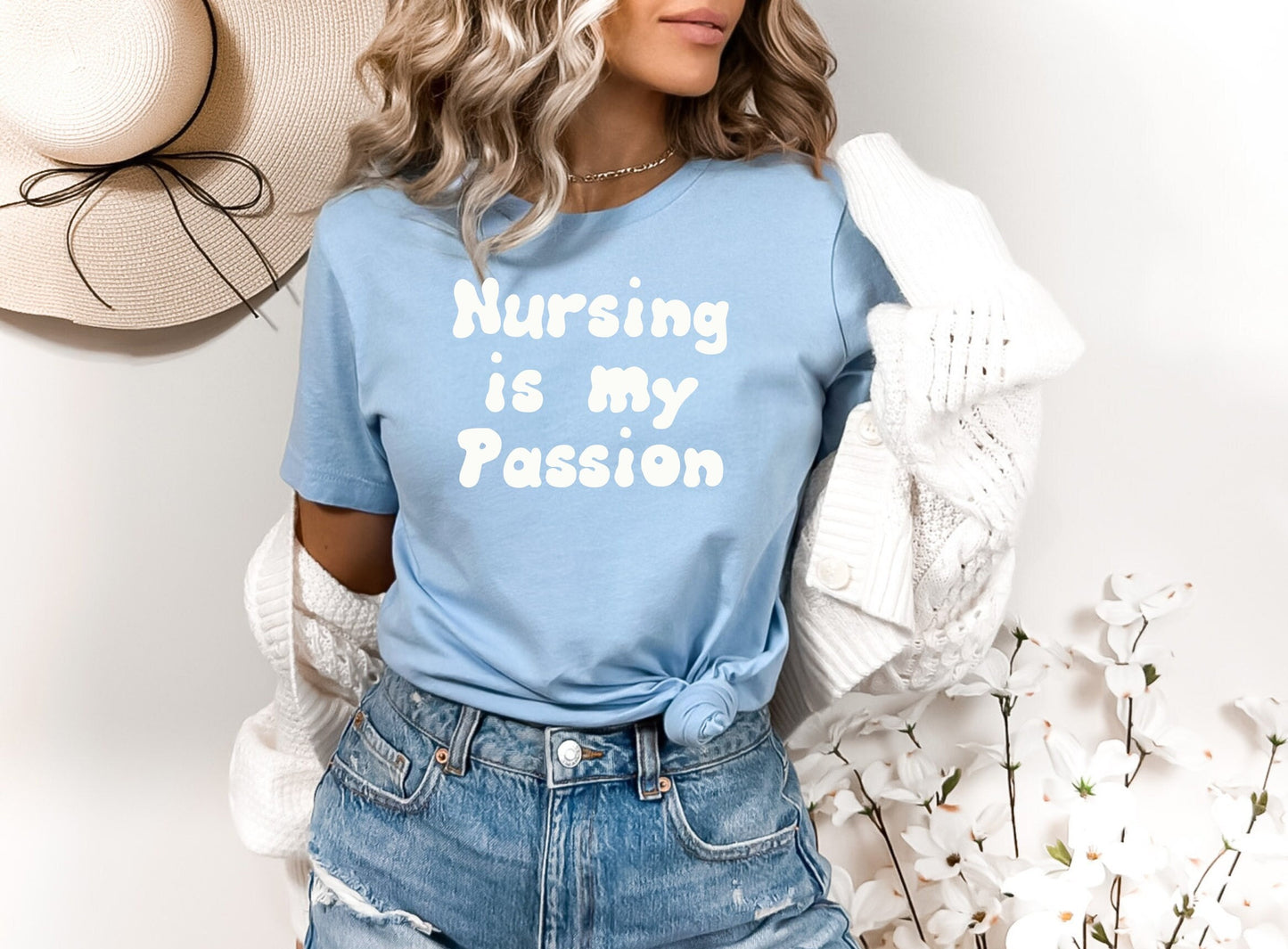 Nursing is my passion Shirt, I love nurses shirt, great gift shirt for nurses, gift shirt for special nurse, Thank you gift shirt for nurses