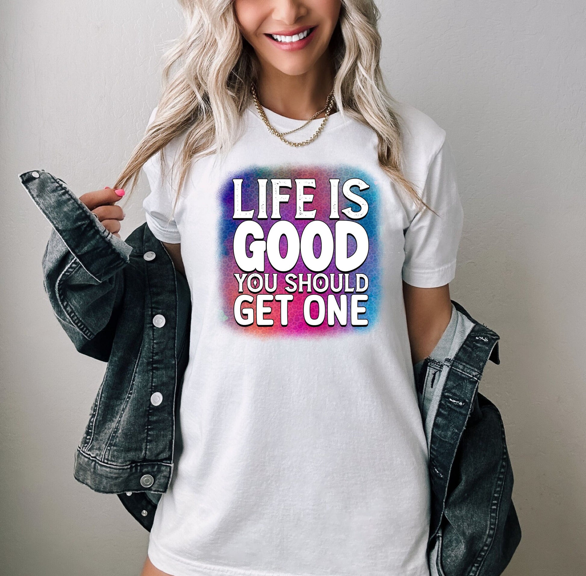 Hilarious and Colorful Life Is Good You Should Get One Shirt. The Shirt Will Make You The Life of The Party. Get Great Laughs While Inspiring Few People and Insulting the Haters. Don't Wait! Get Your Today.  www.scorpiontees.etsy.com