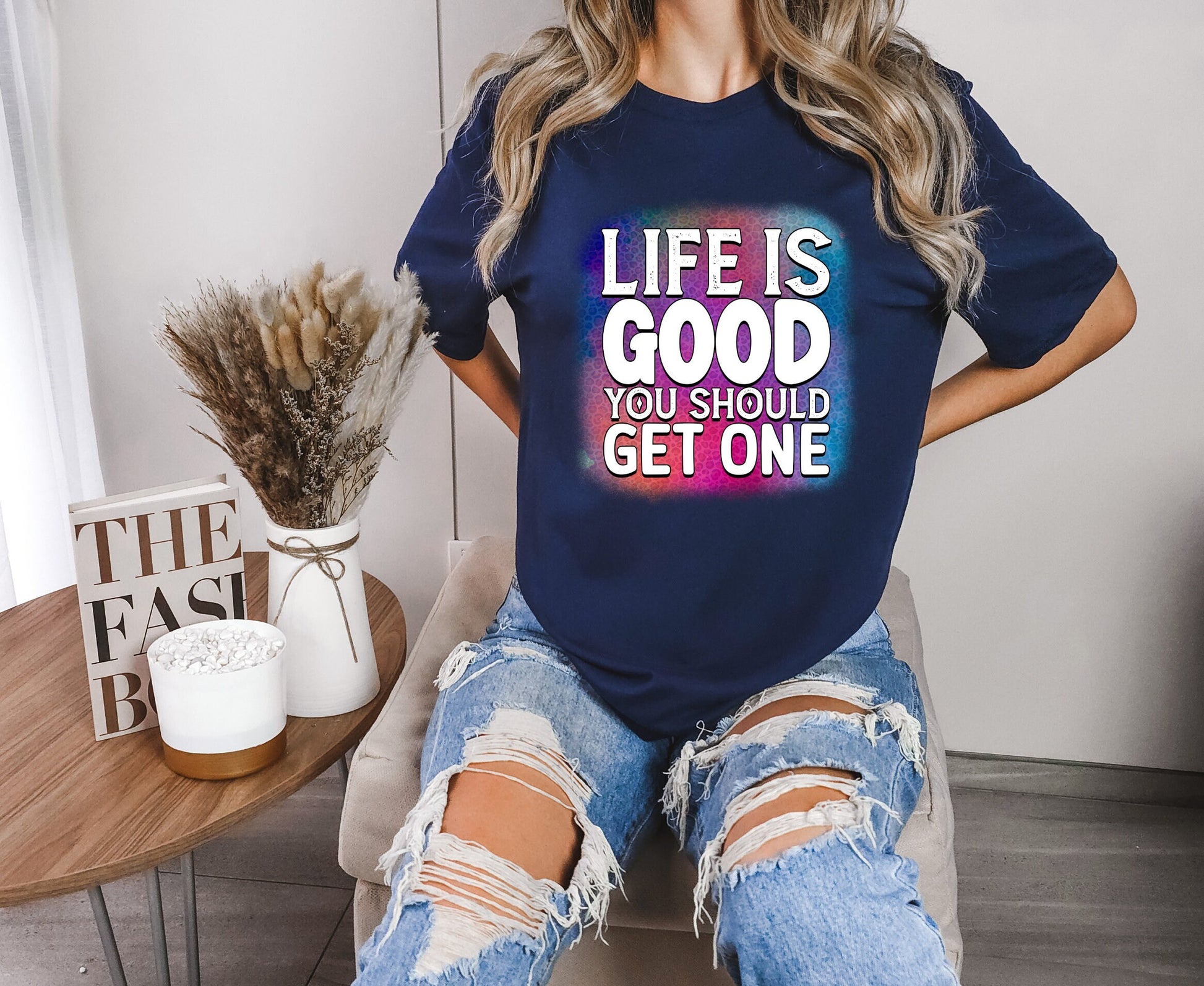 Hilarious and Colorful Life Is Good You Should Get One Shirt. The Shirt Will Make You The Life of The Party. Get Great Laughs While Inspiring Few People and Insulting the Haters. Don't Wait! Get Your Today.  www.scorpiontees.etsy.com