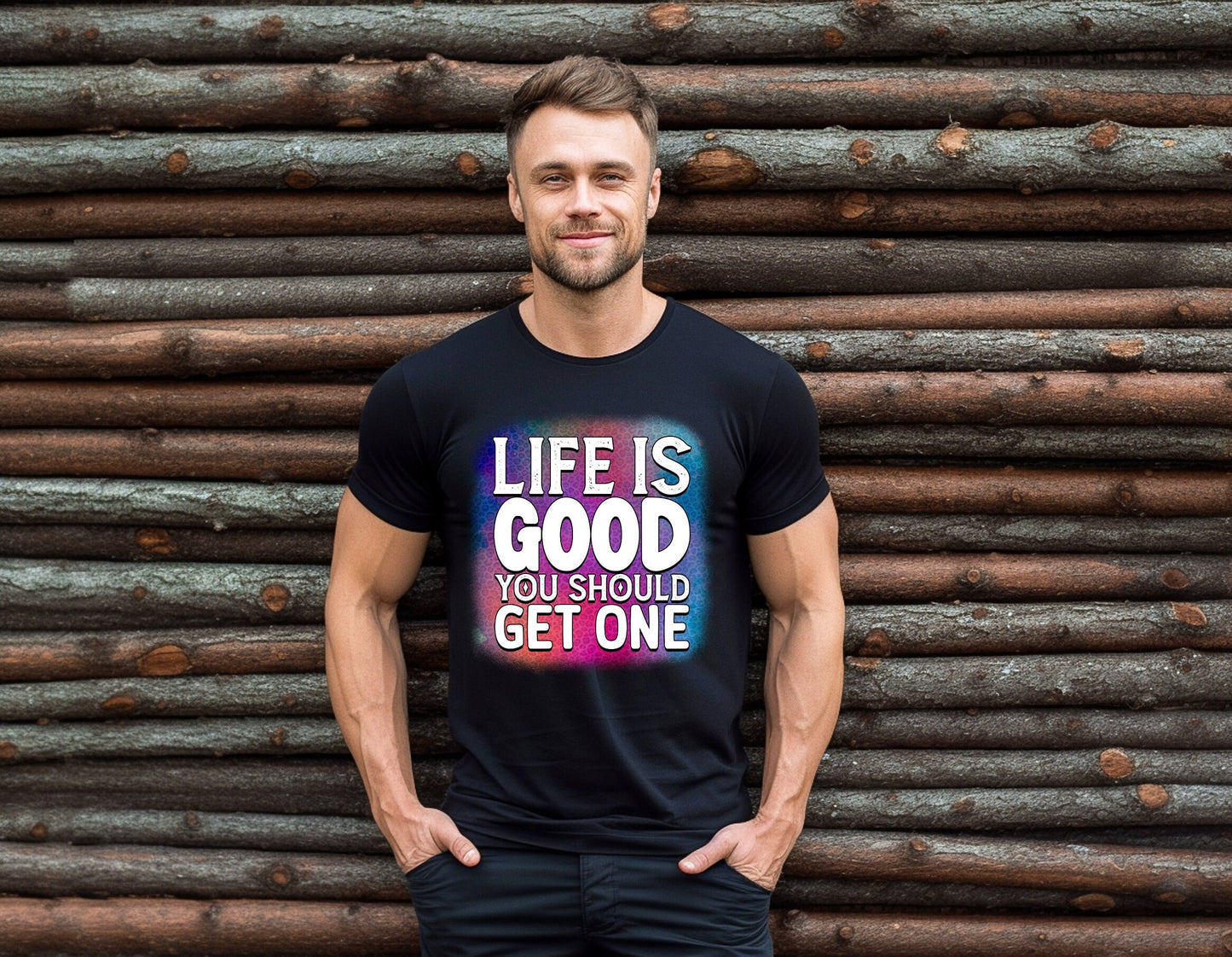 Hilarious and Colorful Life Is Good You Should Get One Shirt. The Shirt Will Make You The Life of The Party. Get Great Laughs While Inspiring Few People and Insulting the Haters. Don't Wait! Get Your Today.  www.scorpiontees.etsy.com