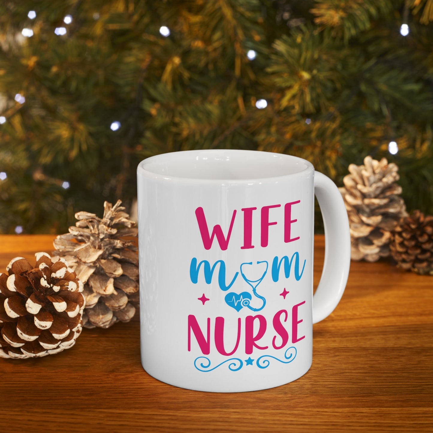 Wife Mom Nurse Mug, I love nurses Mug, Awesome gift Mug for nurses, gift Mug for a special nurse, Thank you gift Mug for nurses