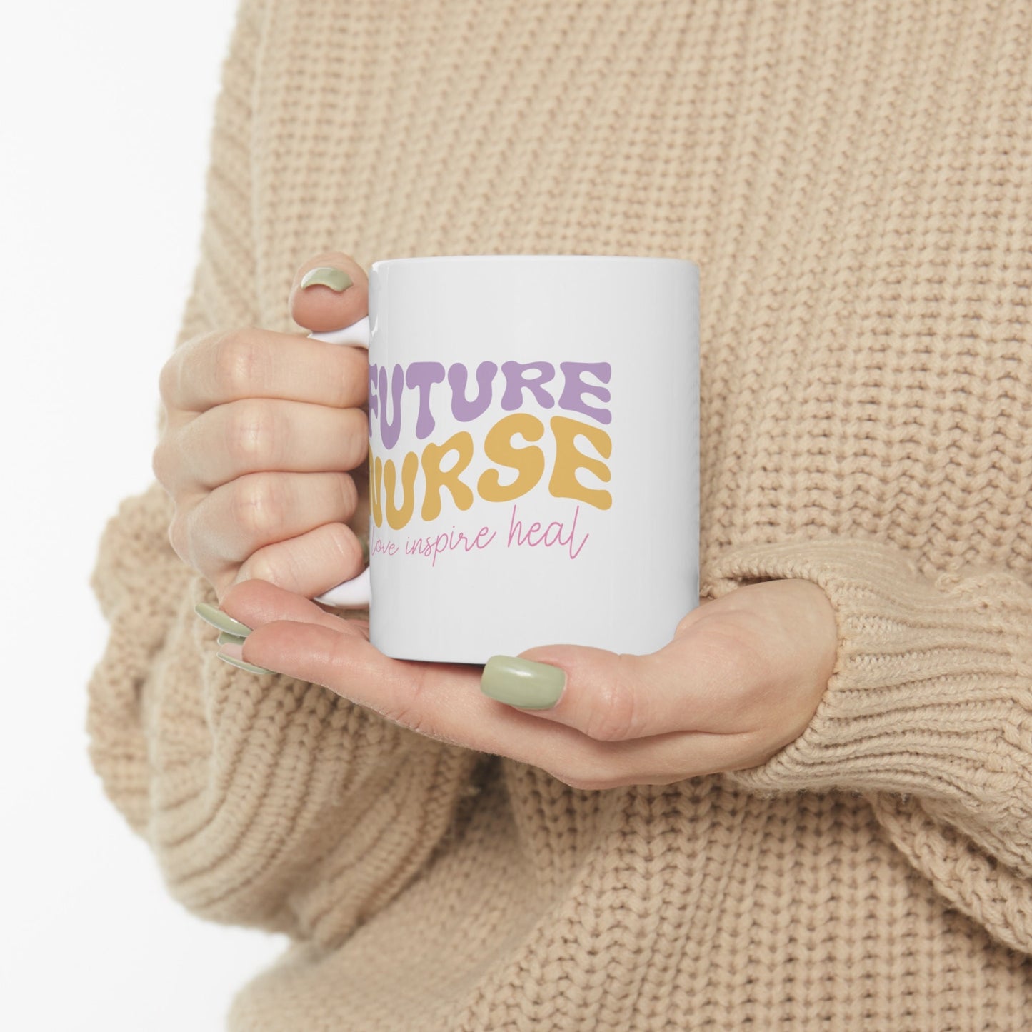 Future Nurse loving Nursing Mug, I love nurses Mug, Awesome gift Mug for nurses, gift Mug for a special nurse, Thank you gift Mug for nurses