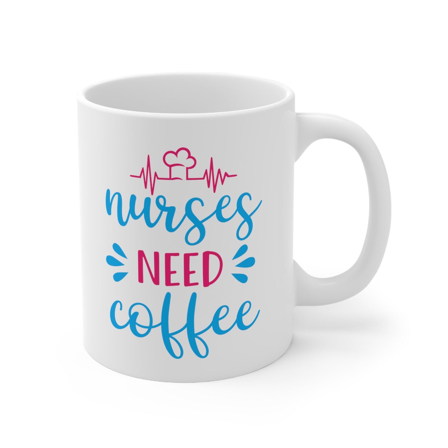Nurses Need Coffee Nursing Mug, I love nurses Mug, Awesome gift Mug for nurses, gift Mug for a special nurse, Thank you gift Mug for nurses