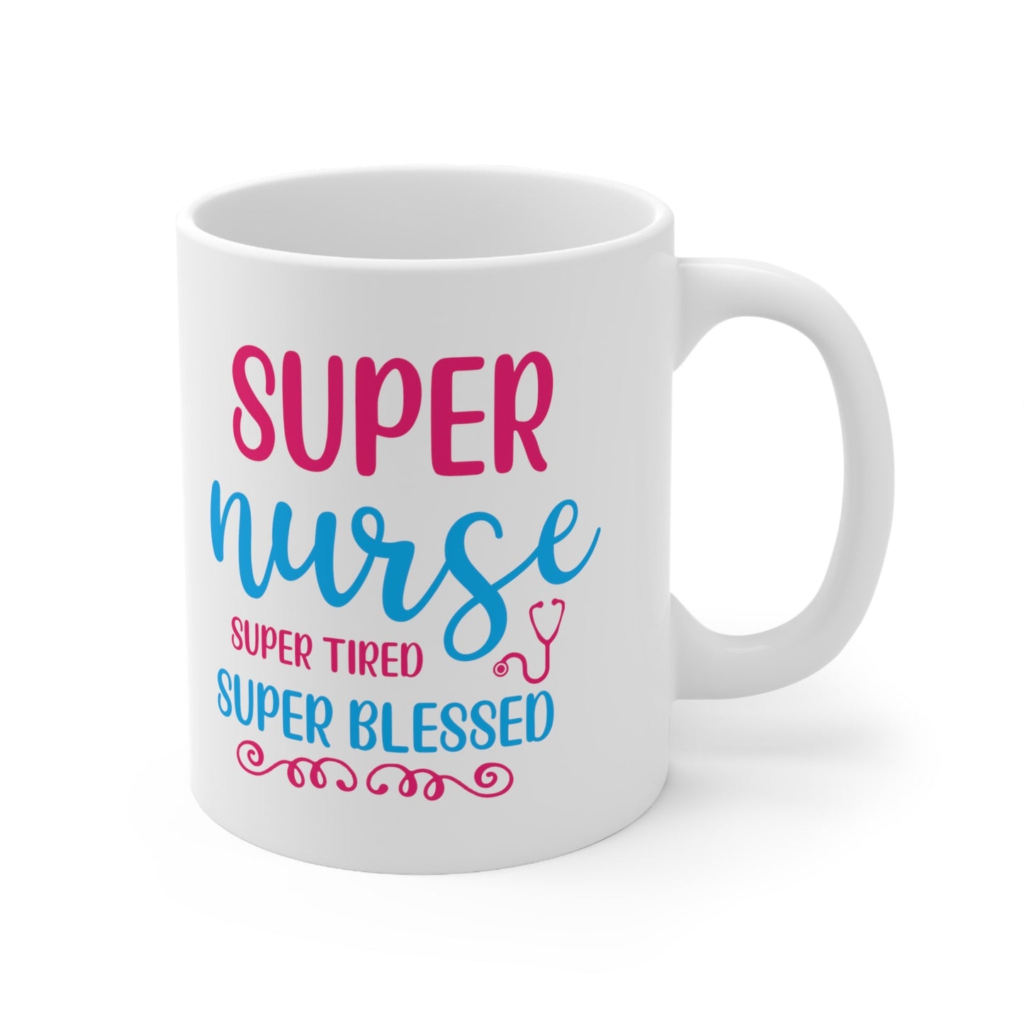 Super Blessed Nurse Nursing Mug, I love nurses Mug, Awesome gift Mug for nurses, gift Mug for a special nurse, Thank you gift Mug for nurses