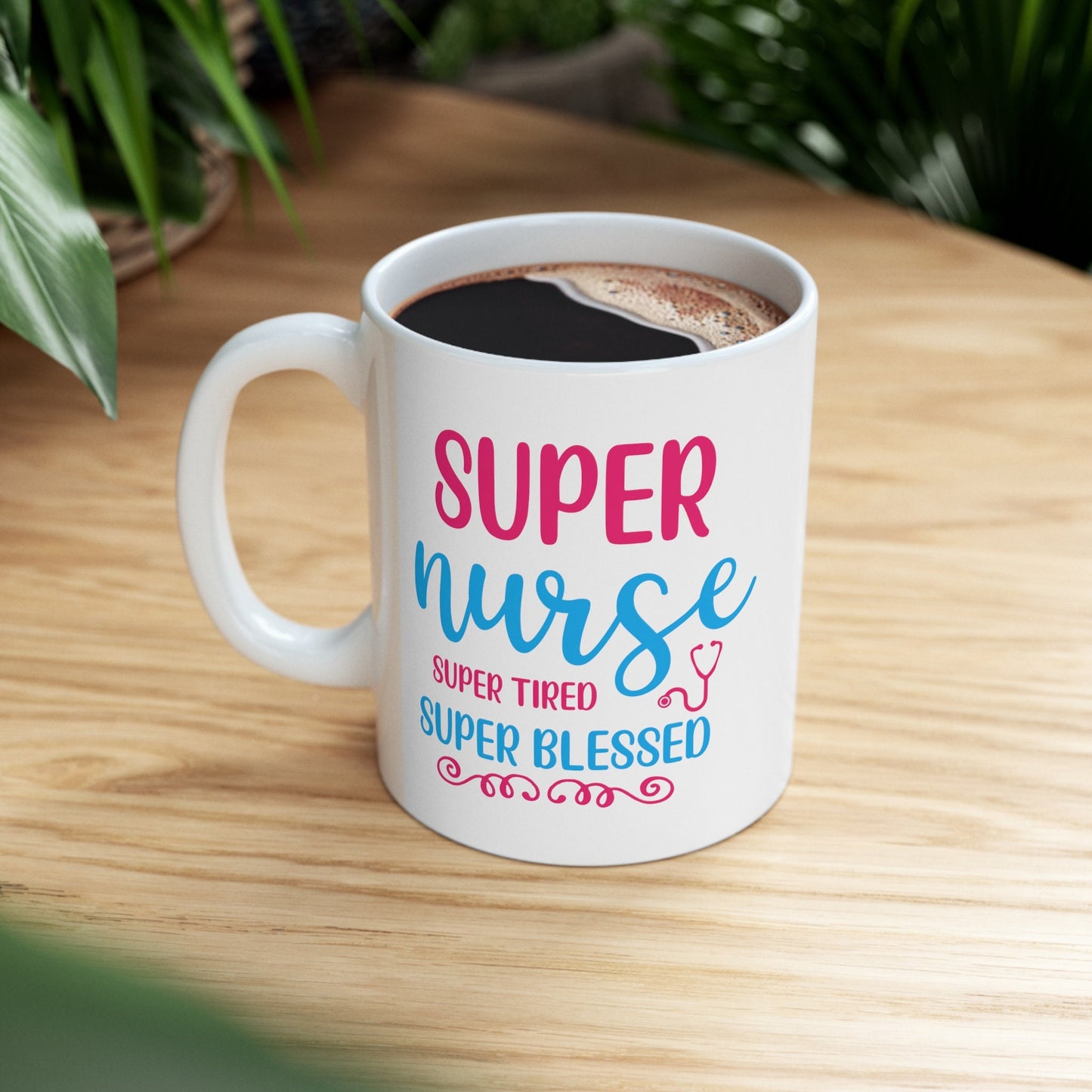 Super Blessed Nurse Nursing Mug, I love nurses Mug, Awesome gift Mug for nurses, gift Mug for a special nurse, Thank you gift Mug for nurses