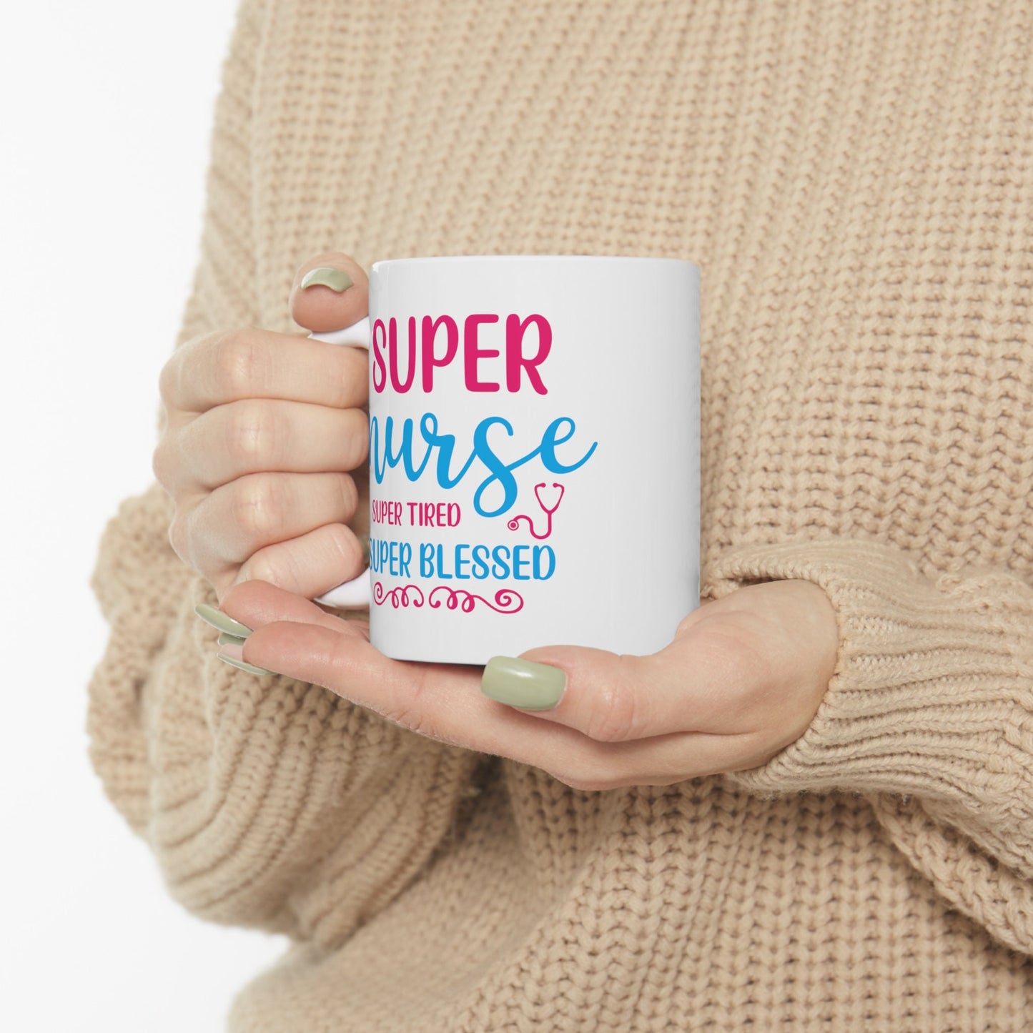 Super Blessed Nurse Nursing Mug, I love nurses Mug, Awesome gift Mug for nurses, gift Mug for a special nurse, Thank you gift Mug for nurses