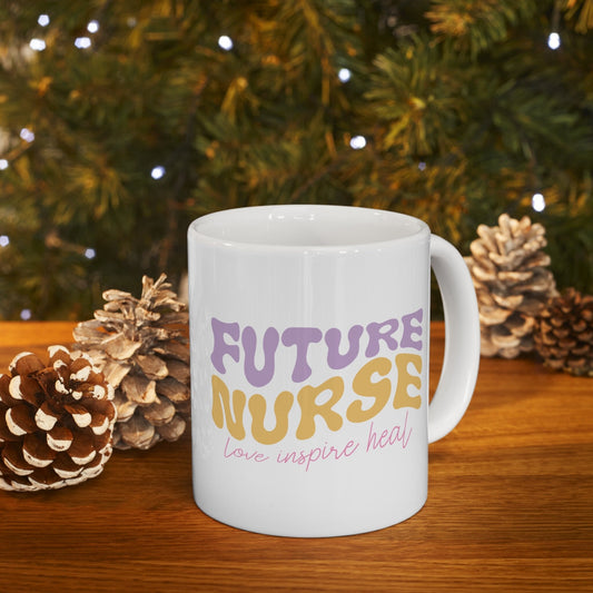 Future Nurse loving Nursing Mug, I love nurses Mug, Awesome gift Mug for nurses, gift Mug for a special nurse, Thank you gift Mug for nurses