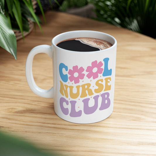 Cool Nurse Club Nursing Mug, I love nurses Mug, Awesome gift Mug for nurses, gift Mug for a special nurse, Thank you gift Mug for nurses