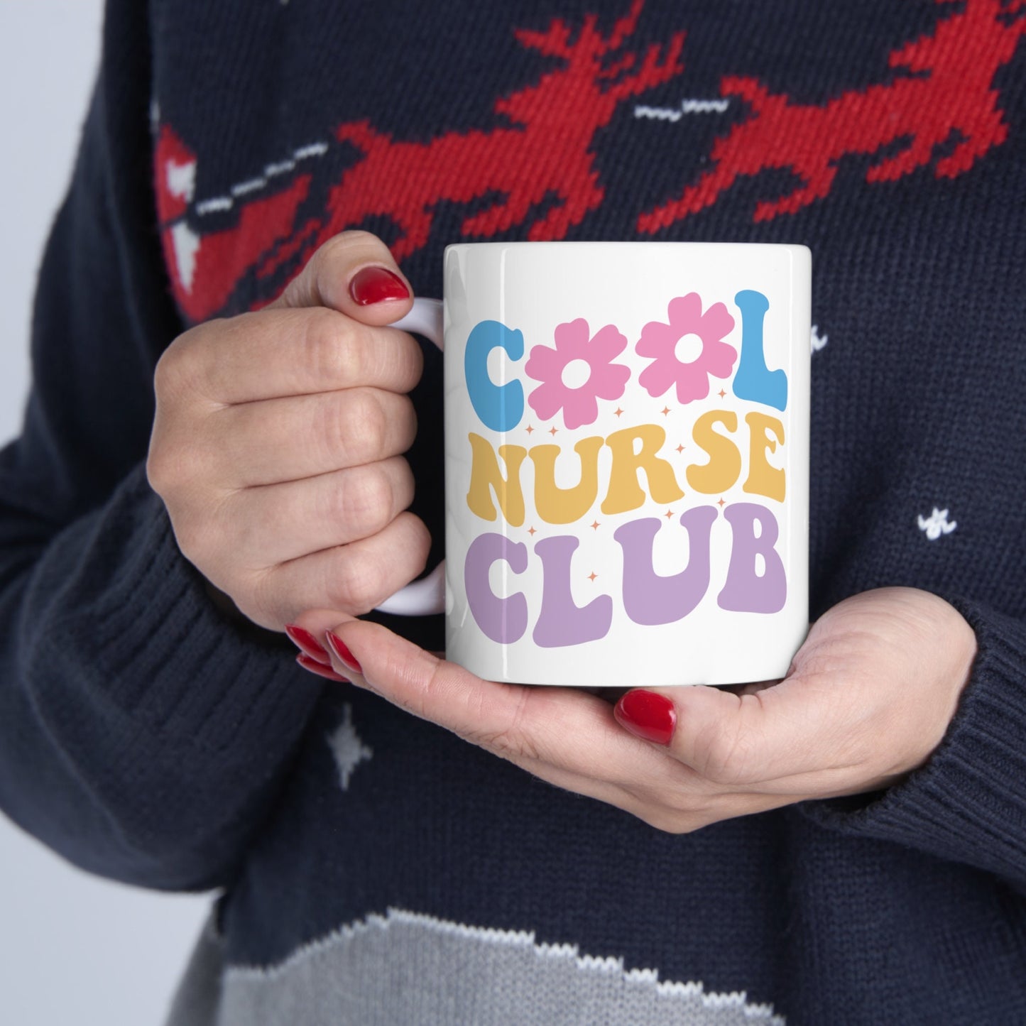 Cool Nurse Club Nursing Mug, I love nurses Mug, Awesome gift Mug for nurses, gift Mug for a special nurse, Thank you gift Mug for nurses