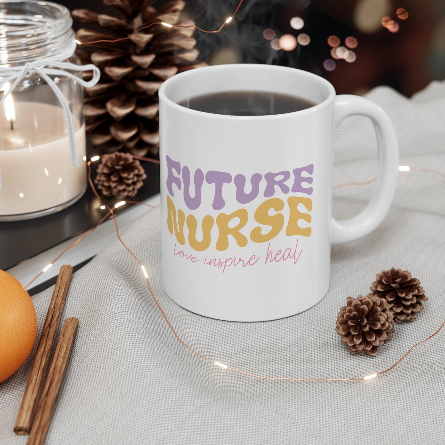 Future Nurse loving Nursing Mug, I love nurses Mug, Awesome gift Mug for nurses, gift Mug for a special nurse, Thank you gift Mug for nurses