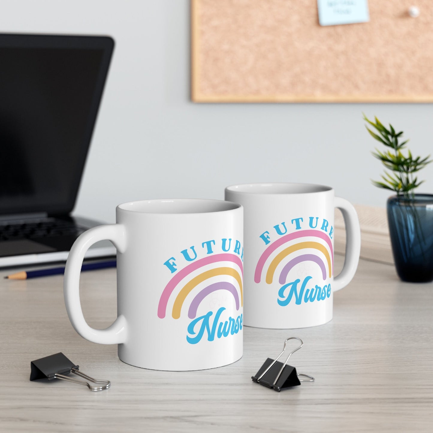 Future Nurse rainbow Nursing Mug, I love nurse Mug, Awesome gift Mug for nurses, gift Mug for a special nurse, Thank you gift Mug for nurses
