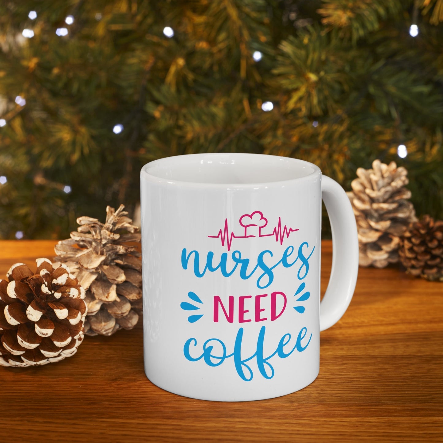 Nurses Need Coffee Nursing Mug, I love nurses Mug, Awesome gift Mug for nurses, gift Mug for a special nurse, Thank you gift Mug for nurses