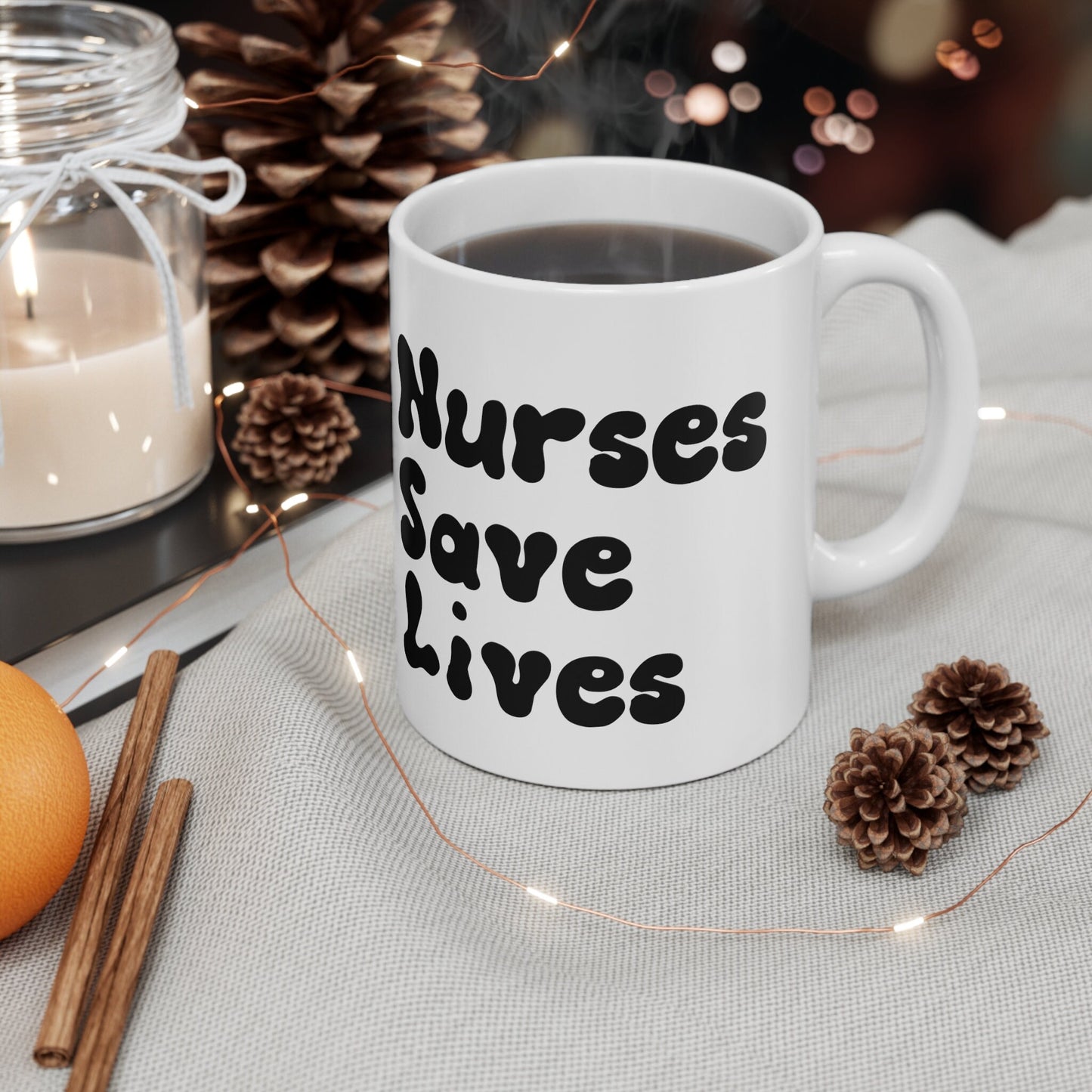 Nurses Save Lives Nursing Mug, I love nurses Mug, Awesome gift Mug for nurse, gift Mug for special nurse, Thank you gift Mug for nurse