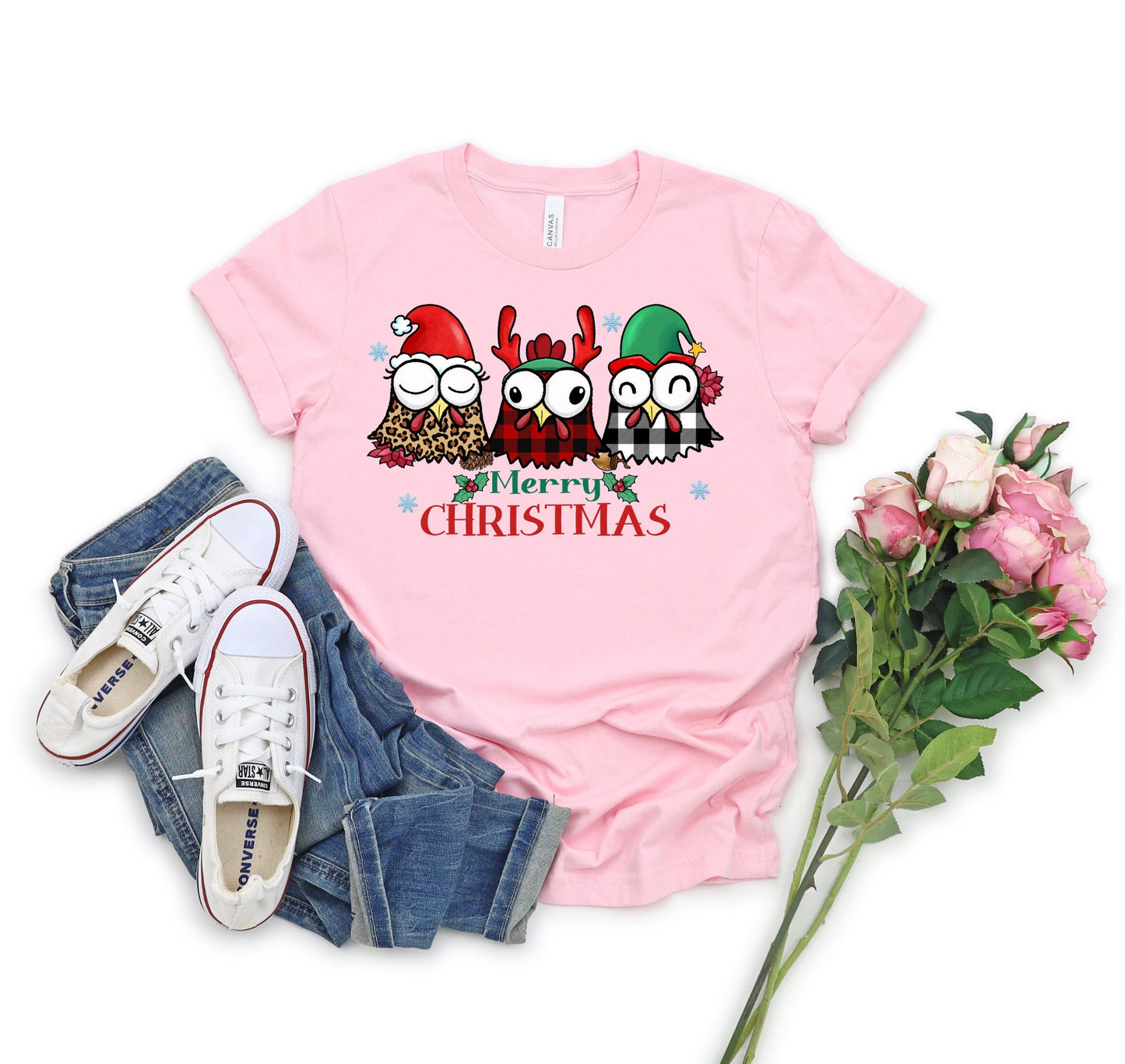 The Christmas Chickens Are Here!  Share The Joy of Christmas with This Adorable Chicken T-Shirt. Makes the Perfect Gift for Friends, Family, Coworkers or yourself.  Check Out My Shop for even more Fun Designs.
www.scorpiontees.etsy.com