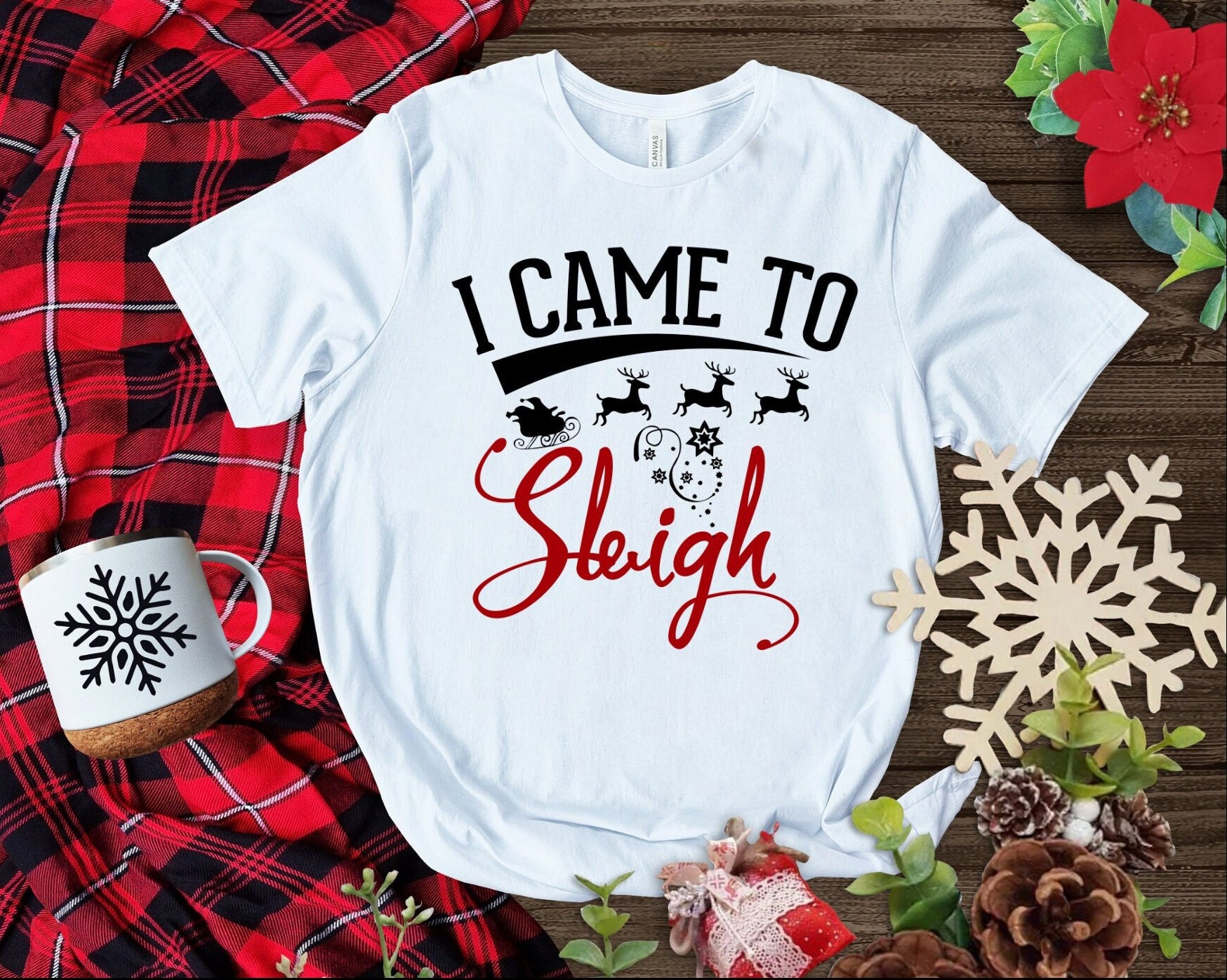 The I Came to Sleigh T-Shirt. Makes the Perfect Gift for Friends, Family, Coworkers or yourself.  Check Out My Shop for even more Fun Designs.
www.scorpiontees.etsy.com