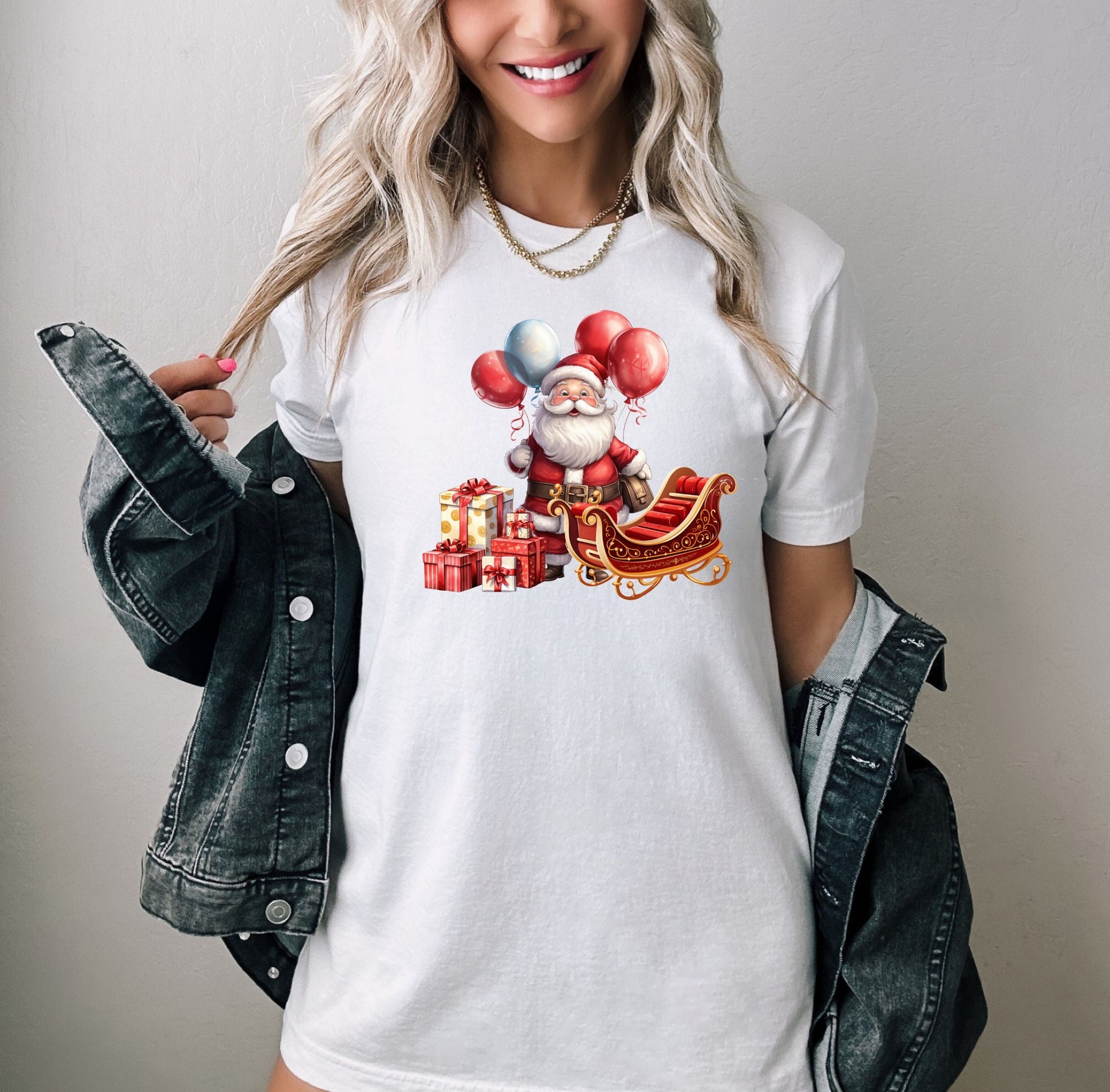 The Santas Sleigh with Presents T-Shirt. Makes the Perfect Gift for Friends, Family, Coworkers or yourself.  Check Out My Shop for even more Fun Designs.
www.scorpiontees.etsy.com